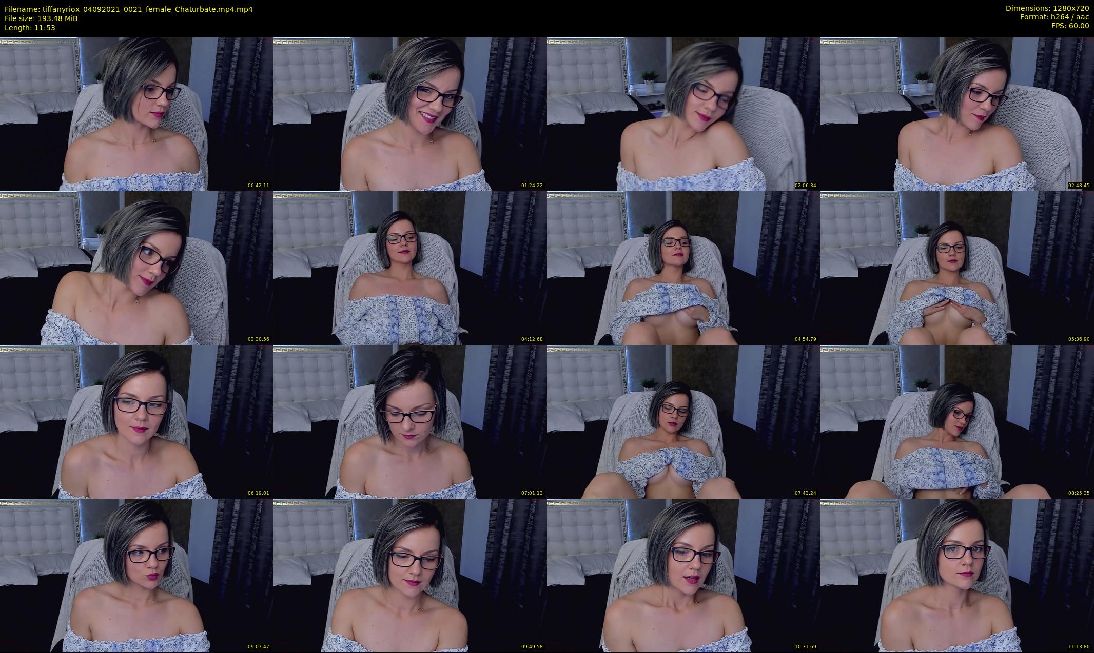 tiffanyriox — 12 minute Chaturbate female cam show recording, 720p, Sep 4, 2021