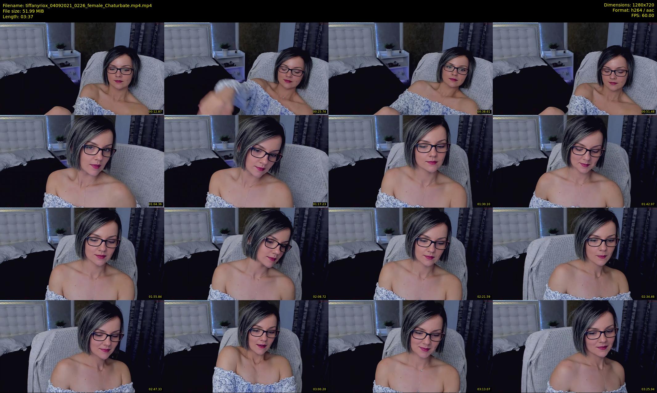 tiffanyriox — 4 minute Chaturbate female cam show recording, 720p, Sep 4, 2021