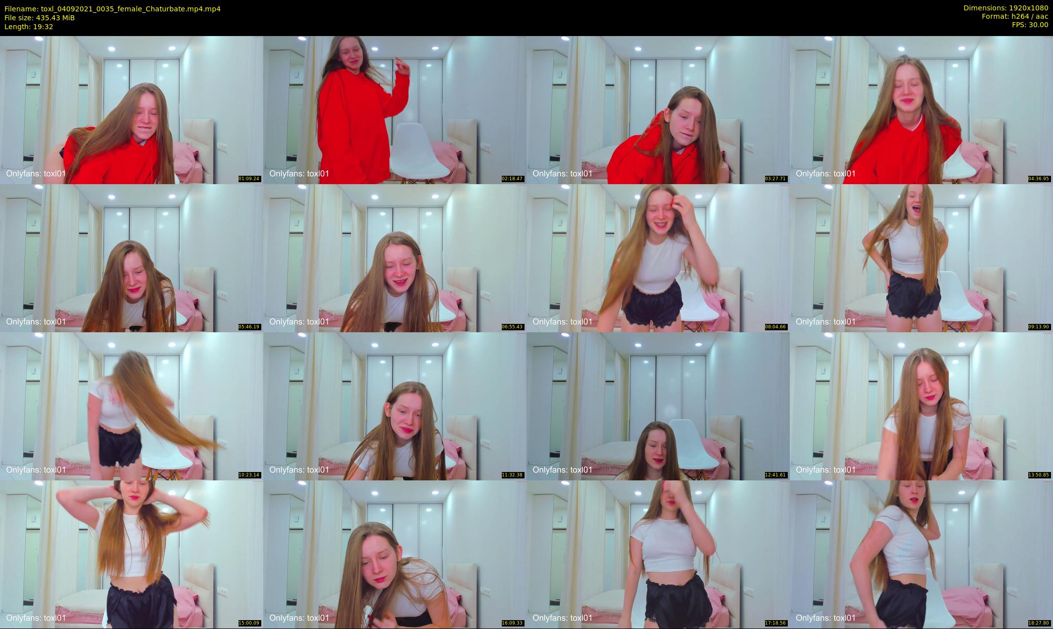 toxl — 20 minute Chaturbate female cam show recording, 1080p, Sep 4, 2021