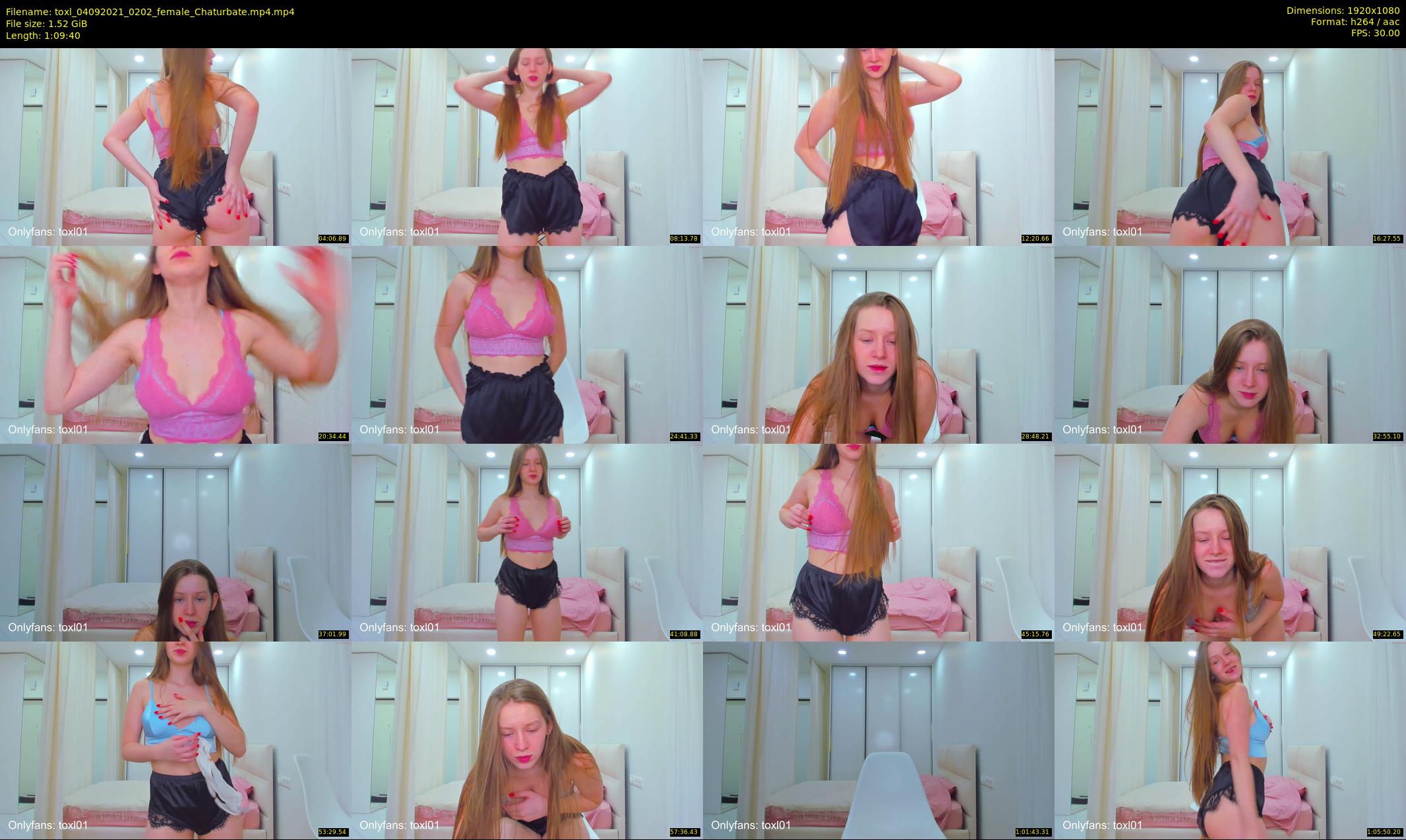 toxl — 70 minute Chaturbate female cam show recording, 1080p, Sep 4, 2021