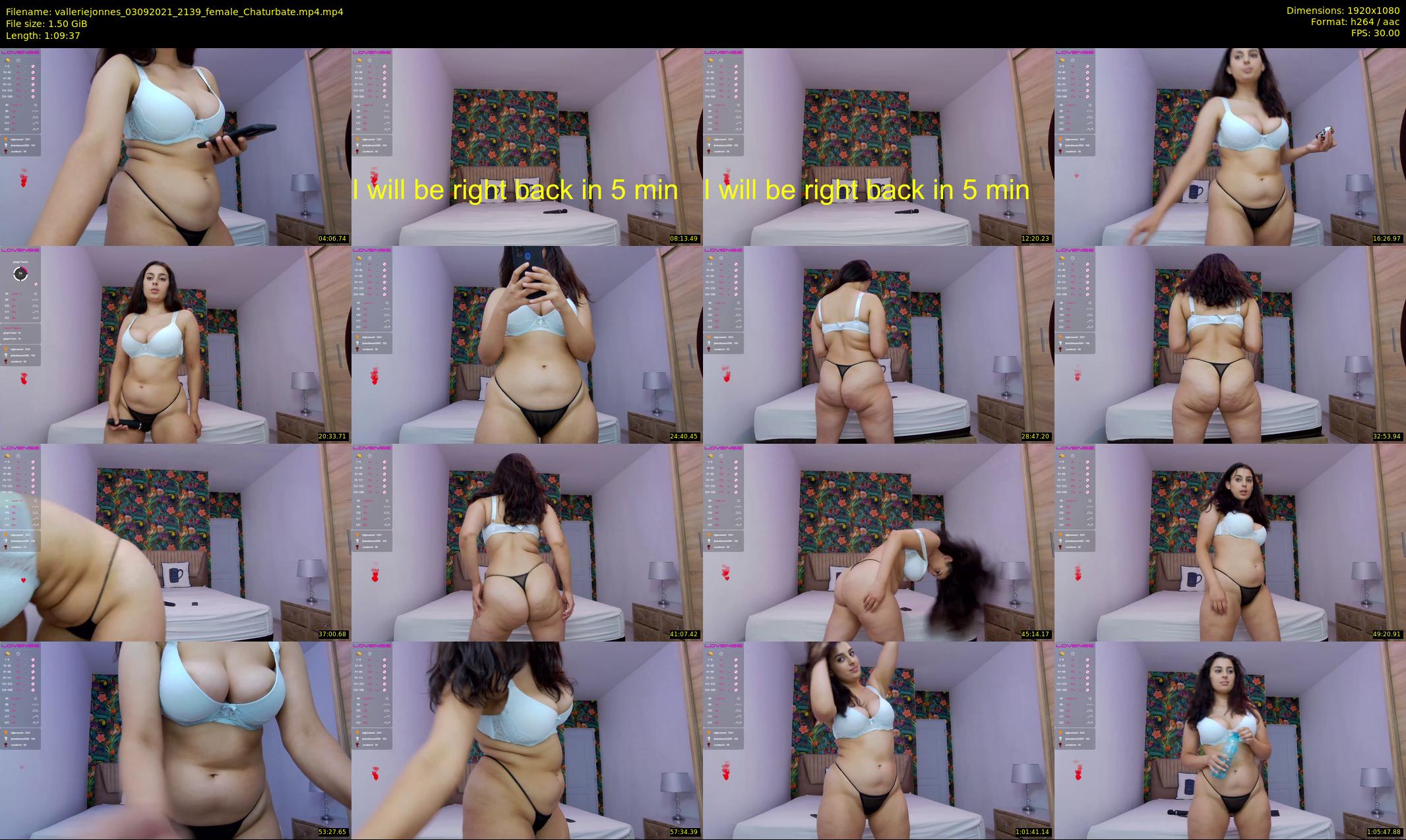 valleriejonnes — 70 minute Chaturbate female cam show recording, 1080p, Sep 3, 2021