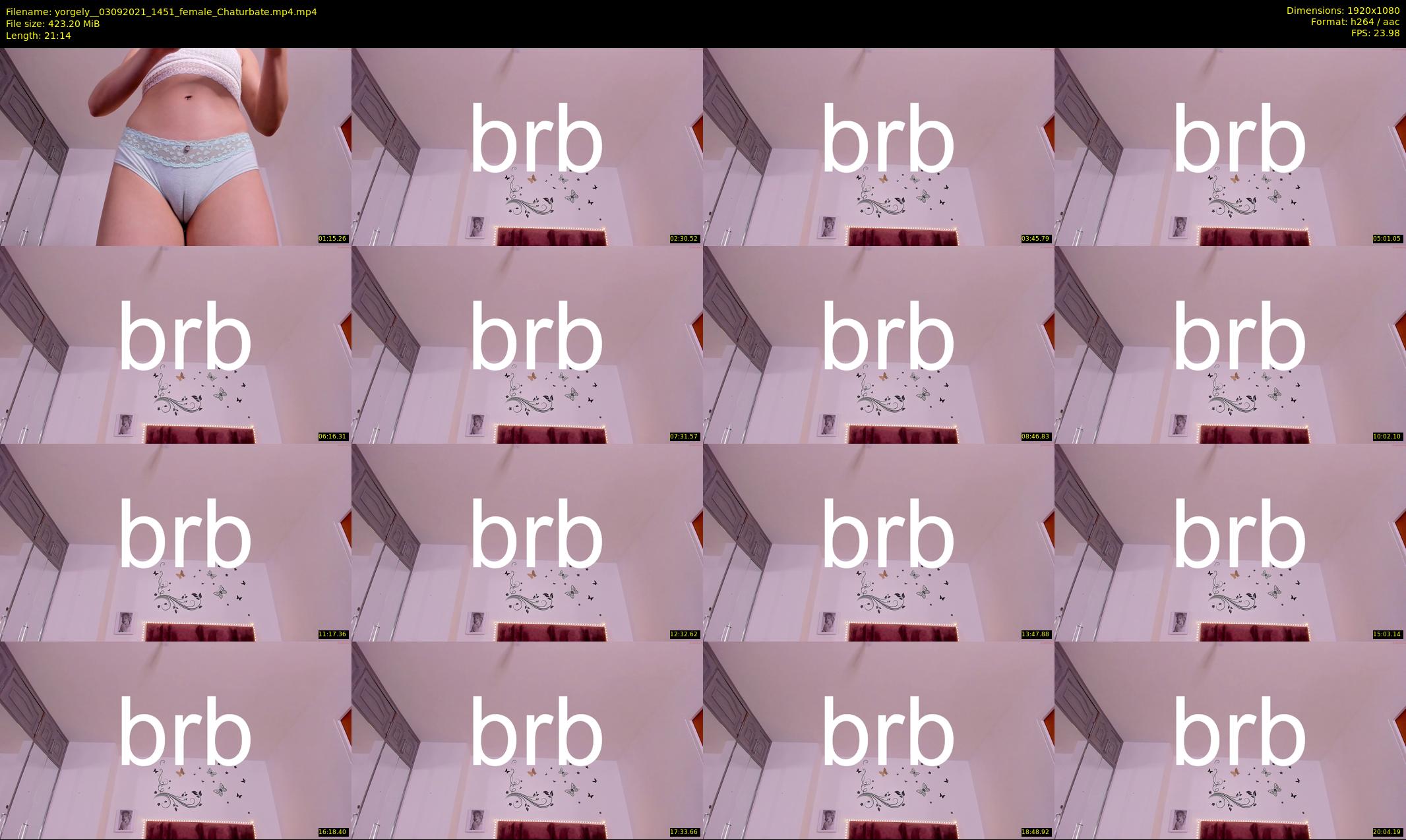 yorgely_ — 22 minute Chaturbate female cam show recording, 1080p, Sep 3, 2021