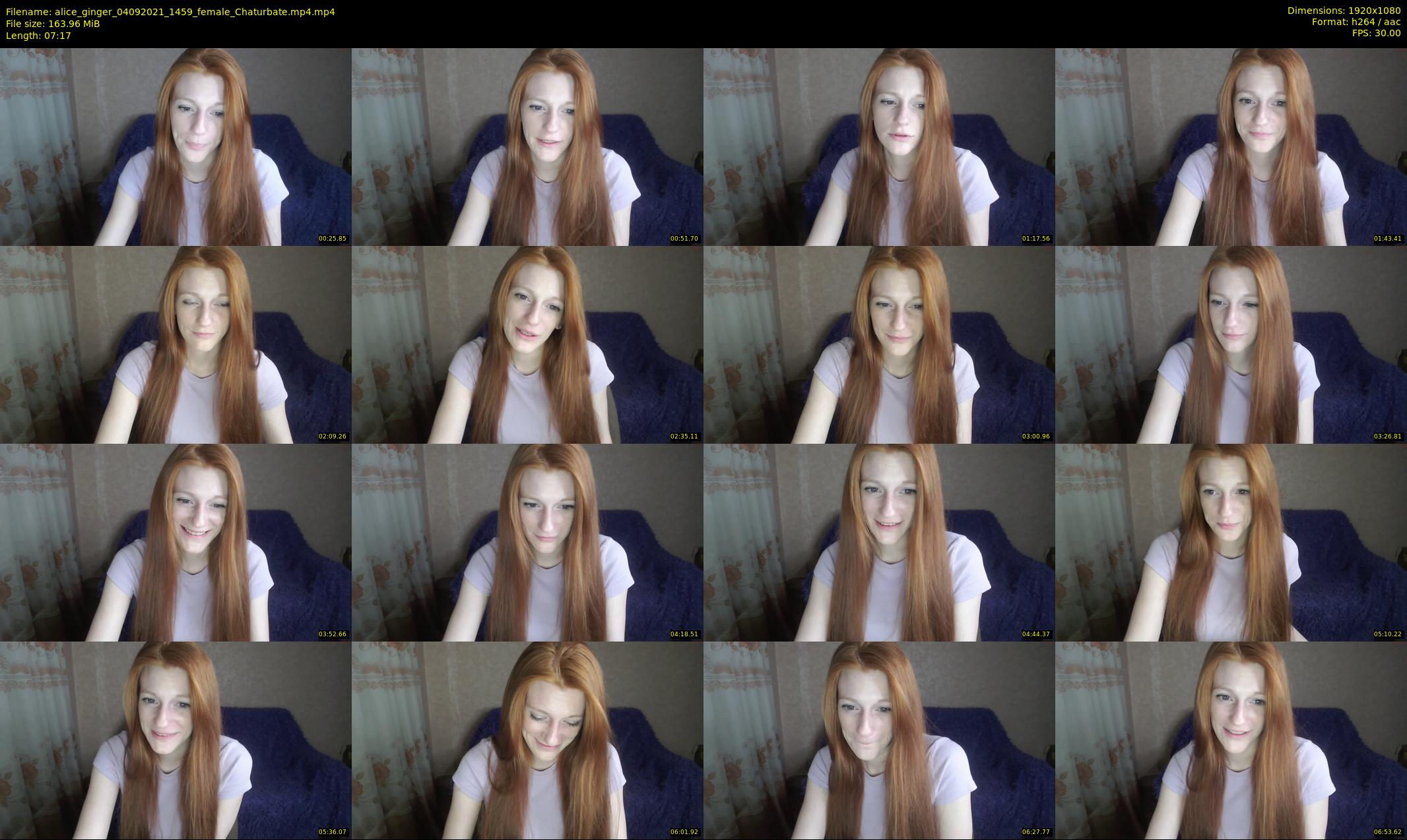 alice_ginger — 8 minute Chaturbate female cam show recording, 1080p, Sep 4, 2021