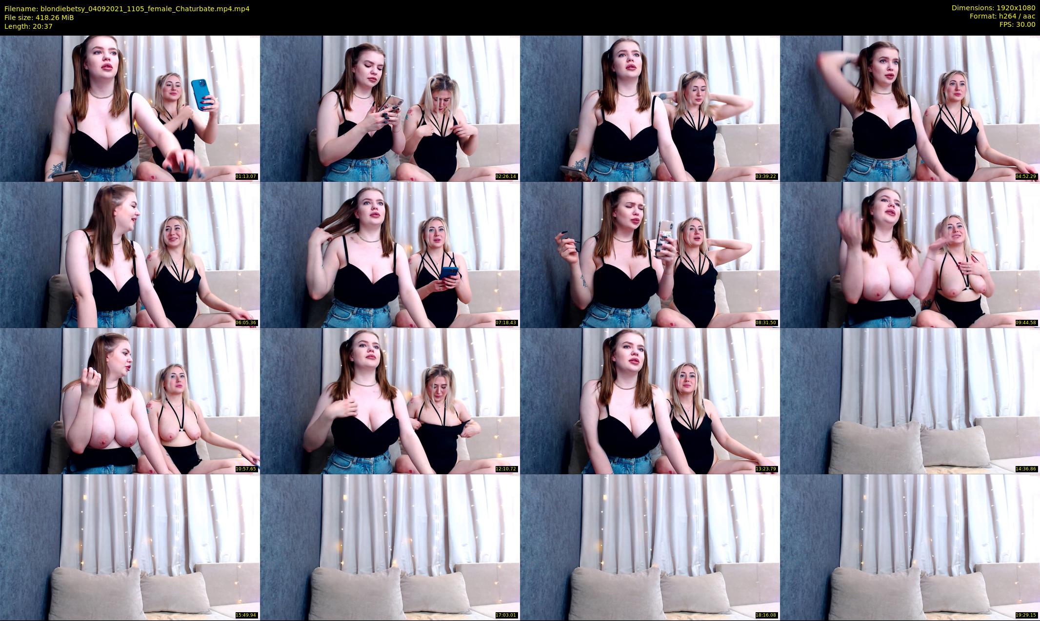 blondiebetsy — 21 minute Chaturbate female cam show recording, 1080p, Sep 4, 2021