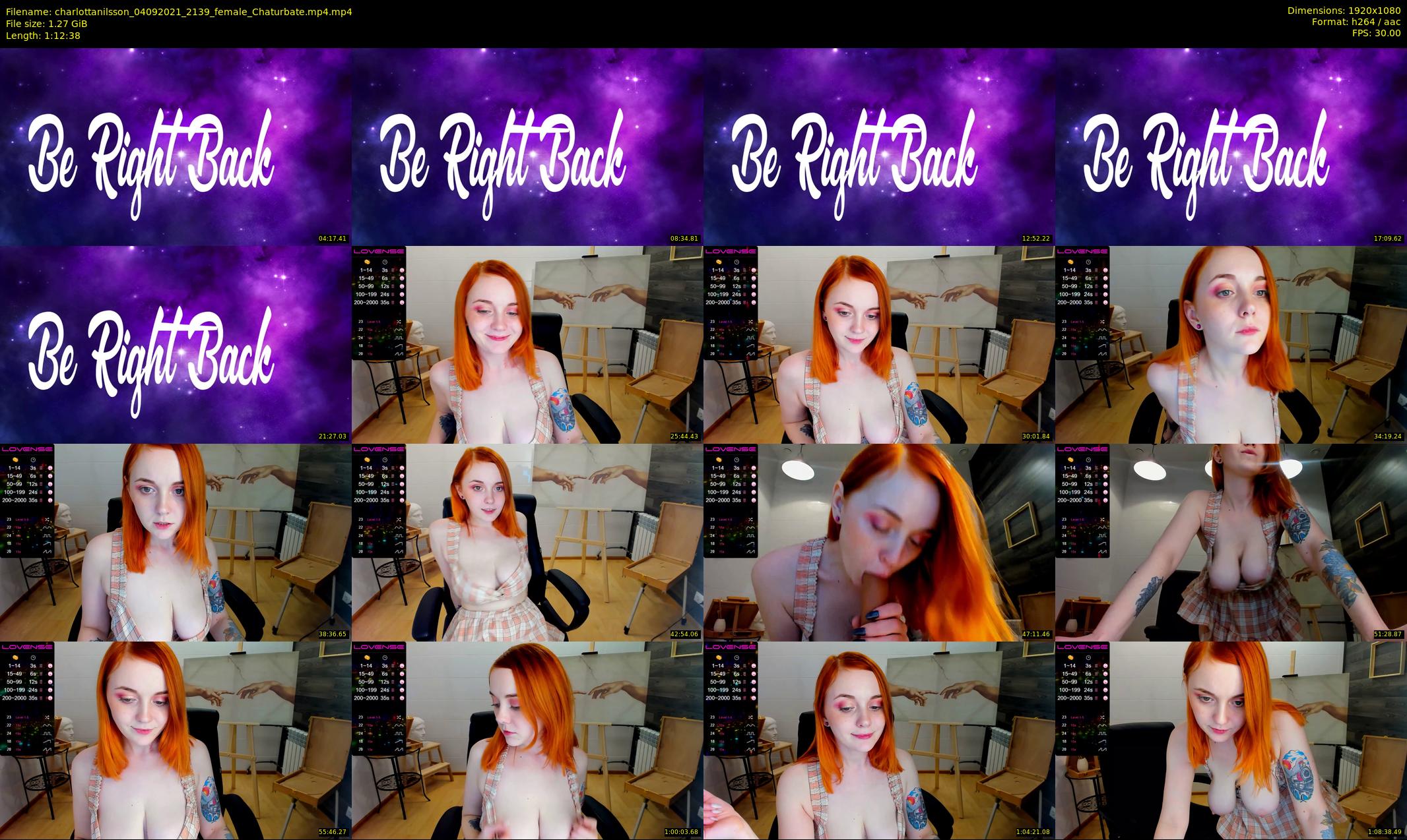 charlottanilsson — 73 minute Chaturbate female cam show recording, 1080p, Sep 4, 2021