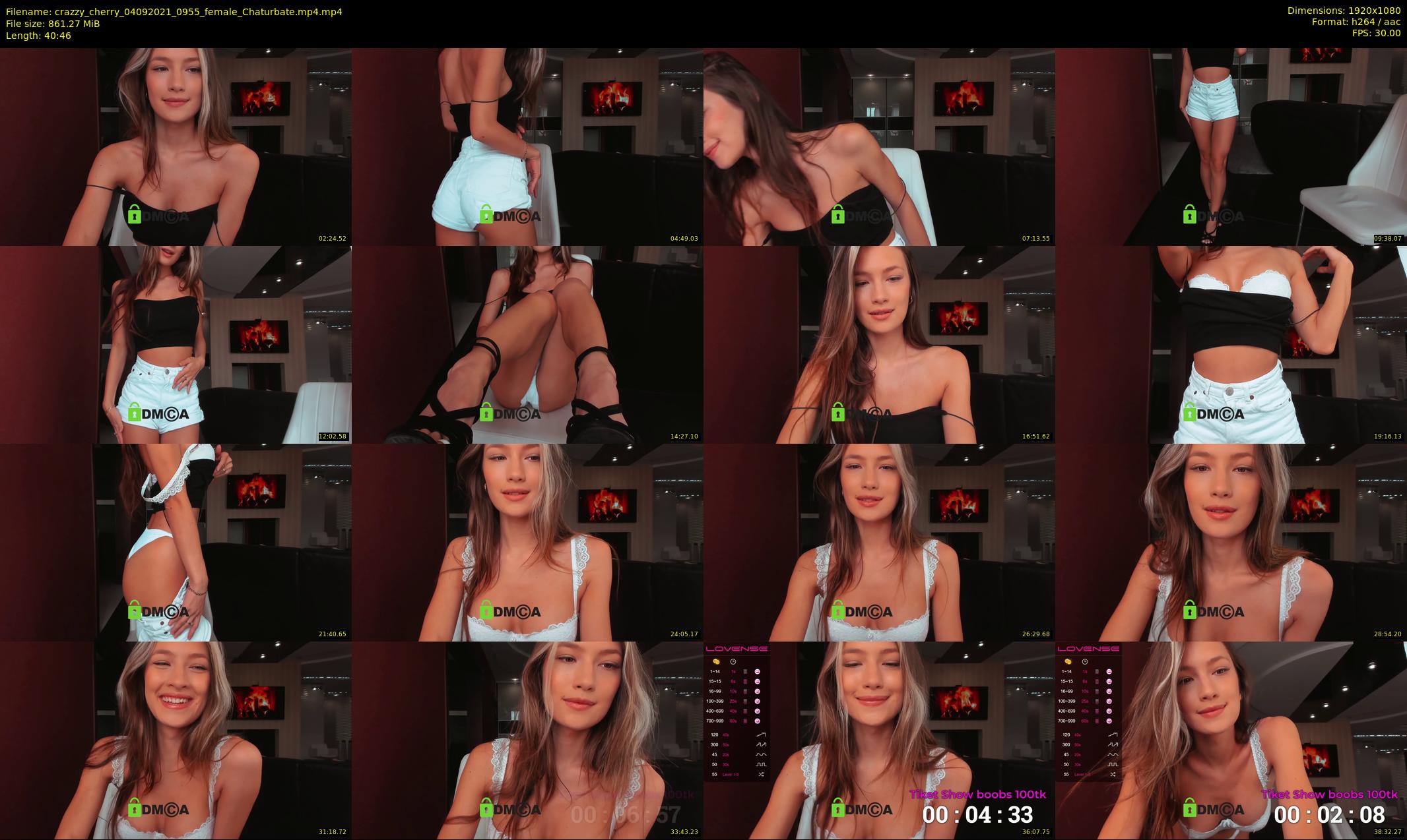 crazzy_cherry — 41 minute Chaturbate female cam show recording, 1080p, Sep 4, 2021