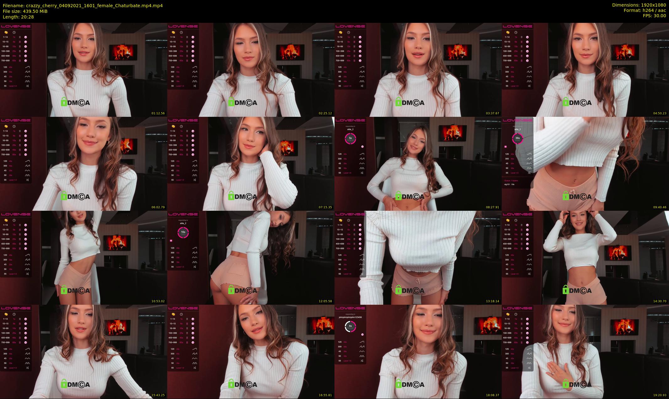 crazzy_cherry — 21 minute Chaturbate female cam show recording, 1080p, Sep 4, 2021