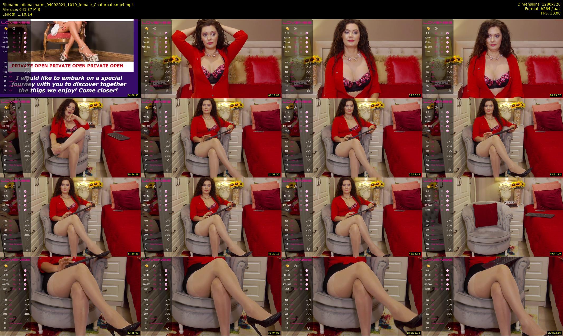 dianacharm — 71 minute Chaturbate female cam show recording, 720p, Sep 4, 2021