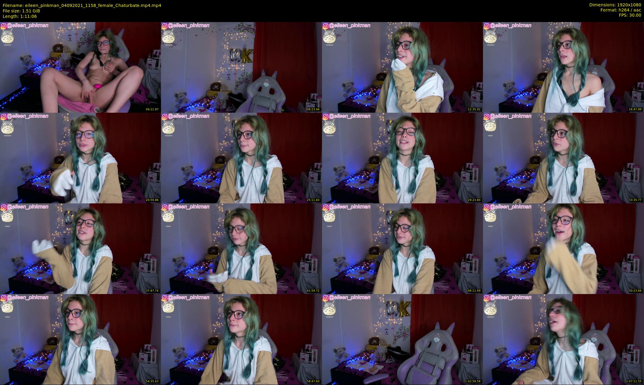 eileen_pinkman — 72 minute Chaturbate female cam show recording, 1080p, Sep 4, 2021