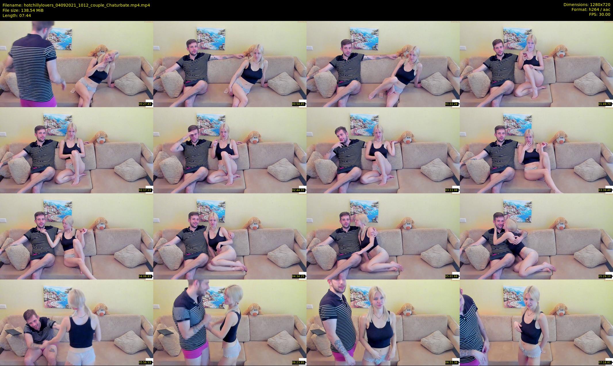 hotchillylovers — 8 minute Chaturbate couple cam show recording, 720p, Sep 4, 2021