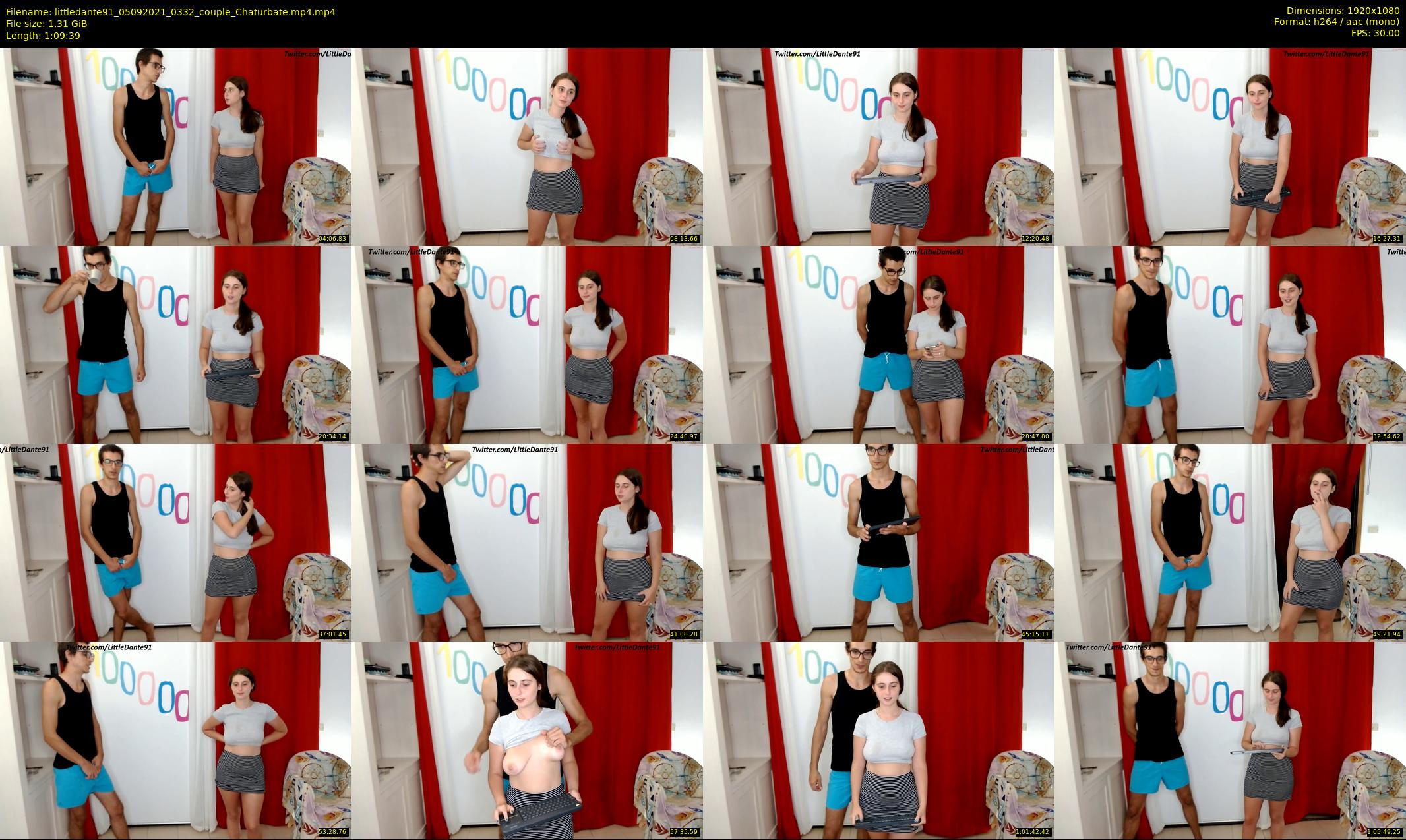 littledante91 — 70 minute Chaturbate couple cam show recording, 1080p, Sep 5, 2021