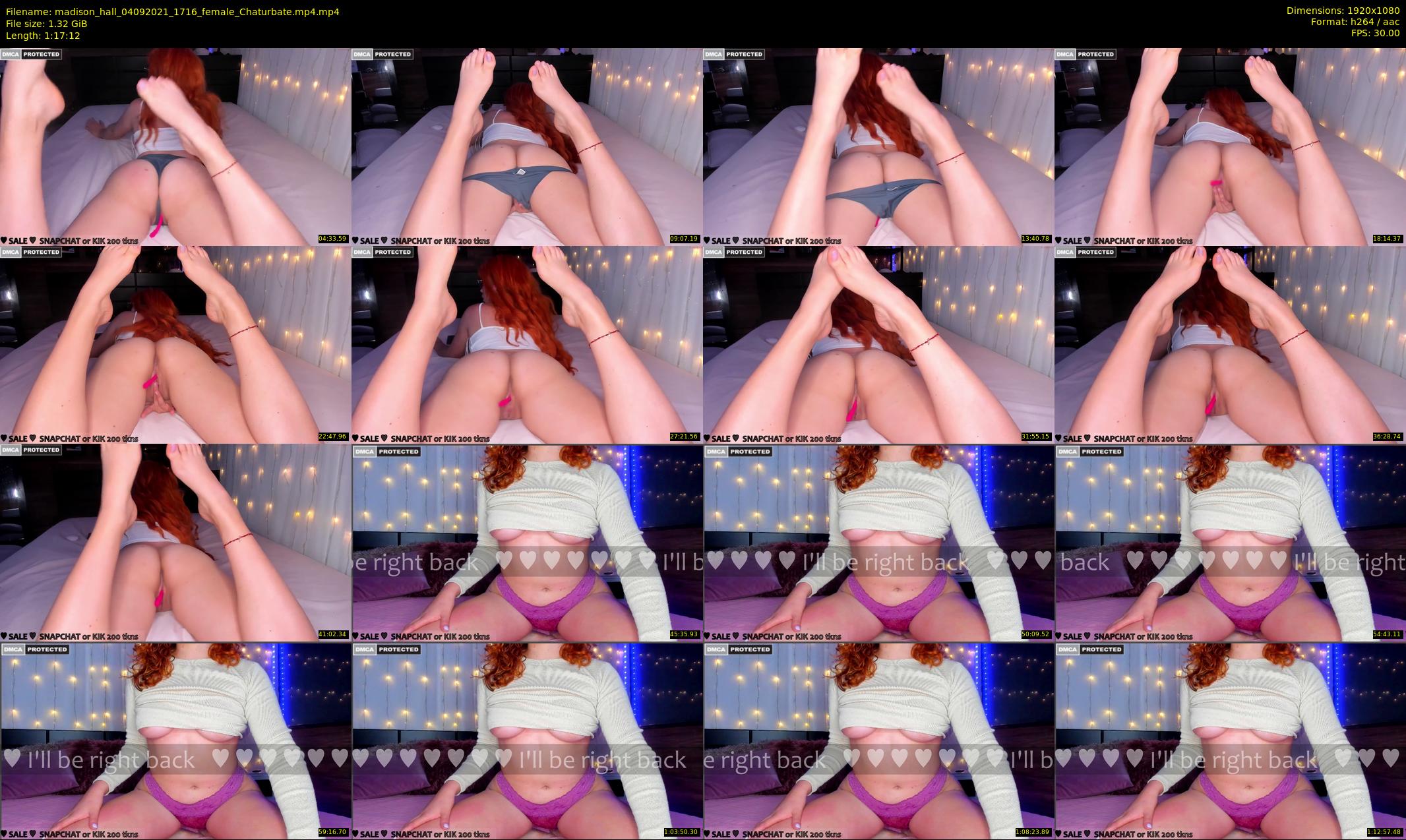madison_hall — 78 minute Chaturbate female cam show recording, 1080p, Sep 4, 2021
