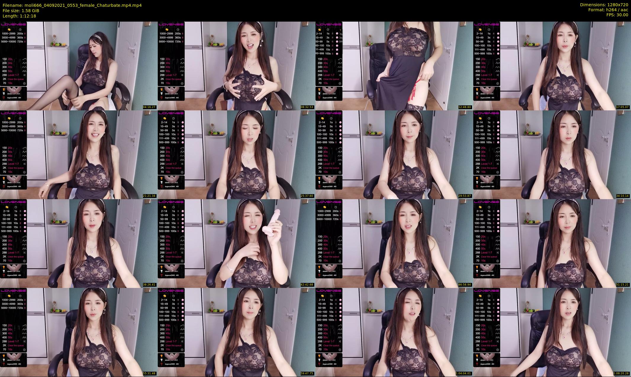 moli666 — 73 minute Chaturbate female cam show recording, 720p, Sep 4, 2021