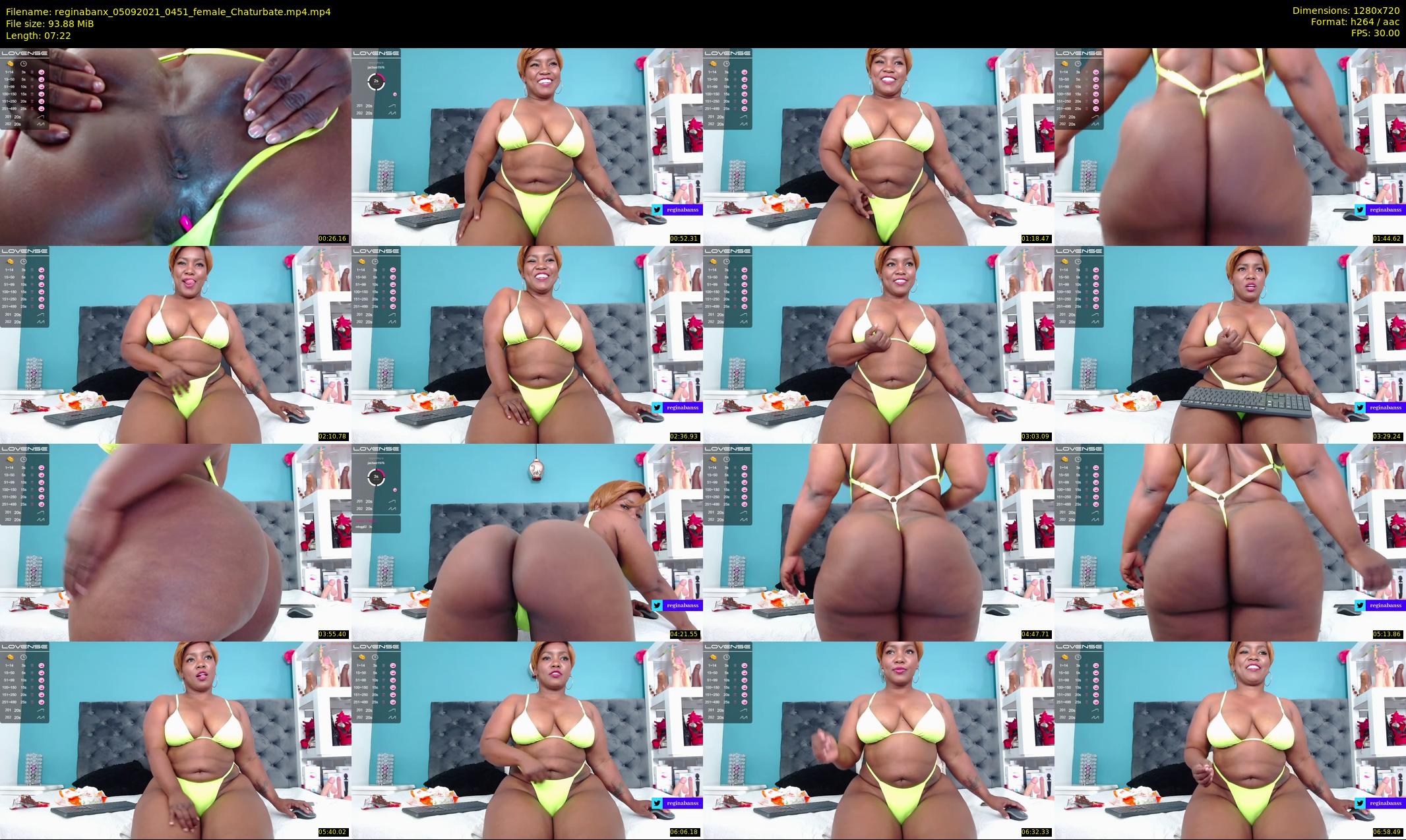 reginabanx — 8 minute Chaturbate female cam show recording, 720p, Sep 5, 2021