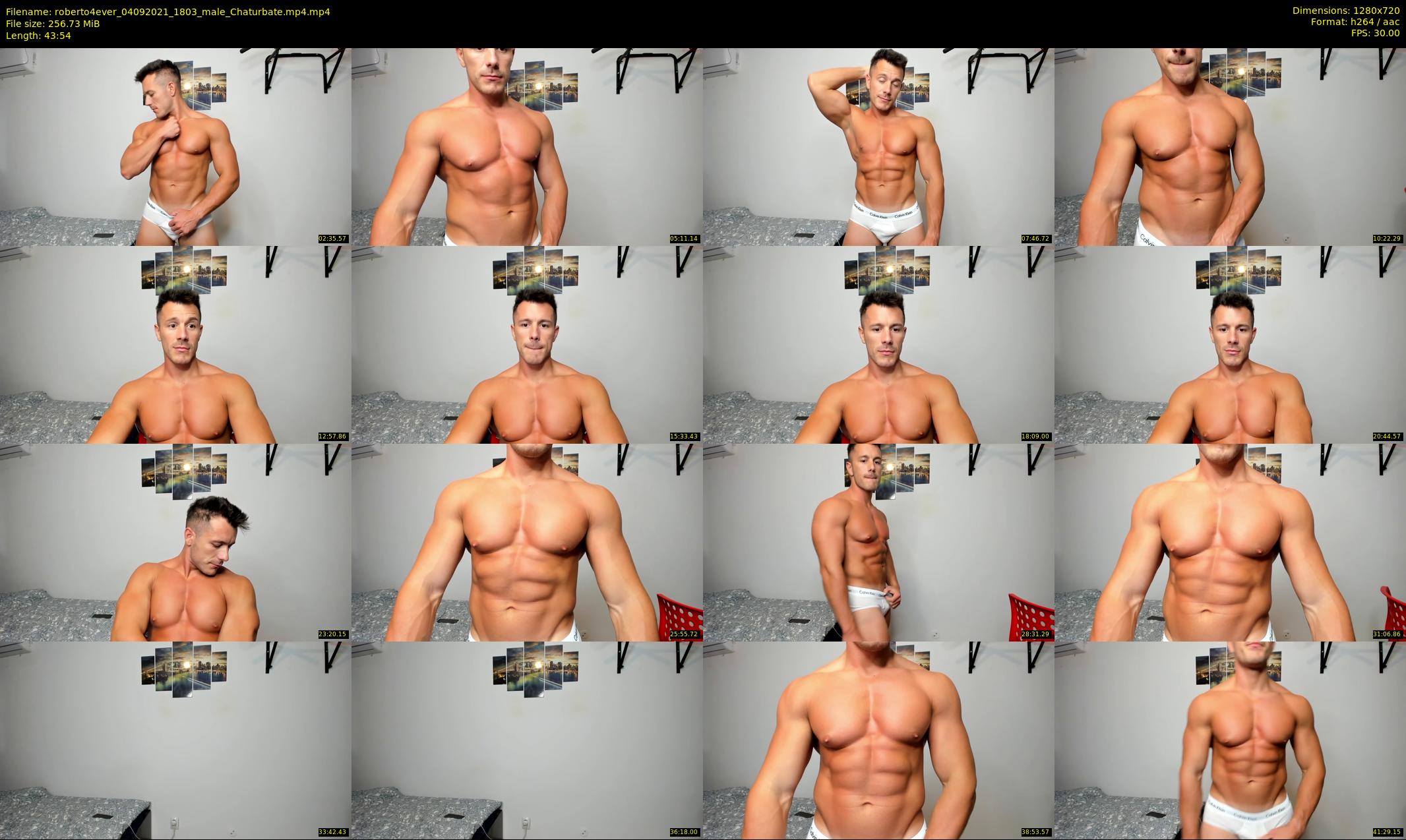 roberto4ever — 44 minute Chaturbate male cam show recording, 720p, Sep 4, 2021