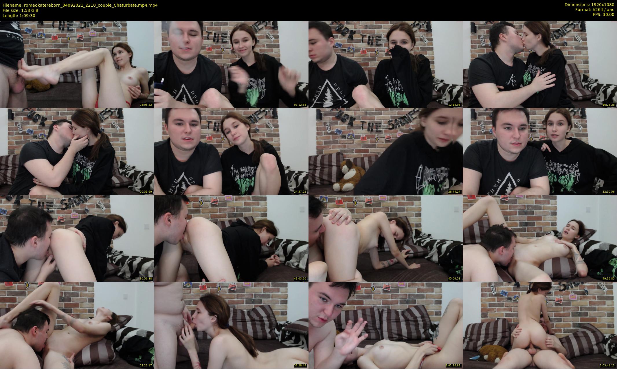 romeokatereborn — 70 minute Chaturbate couple cam show recording, 1080p, Sep 4, 2021