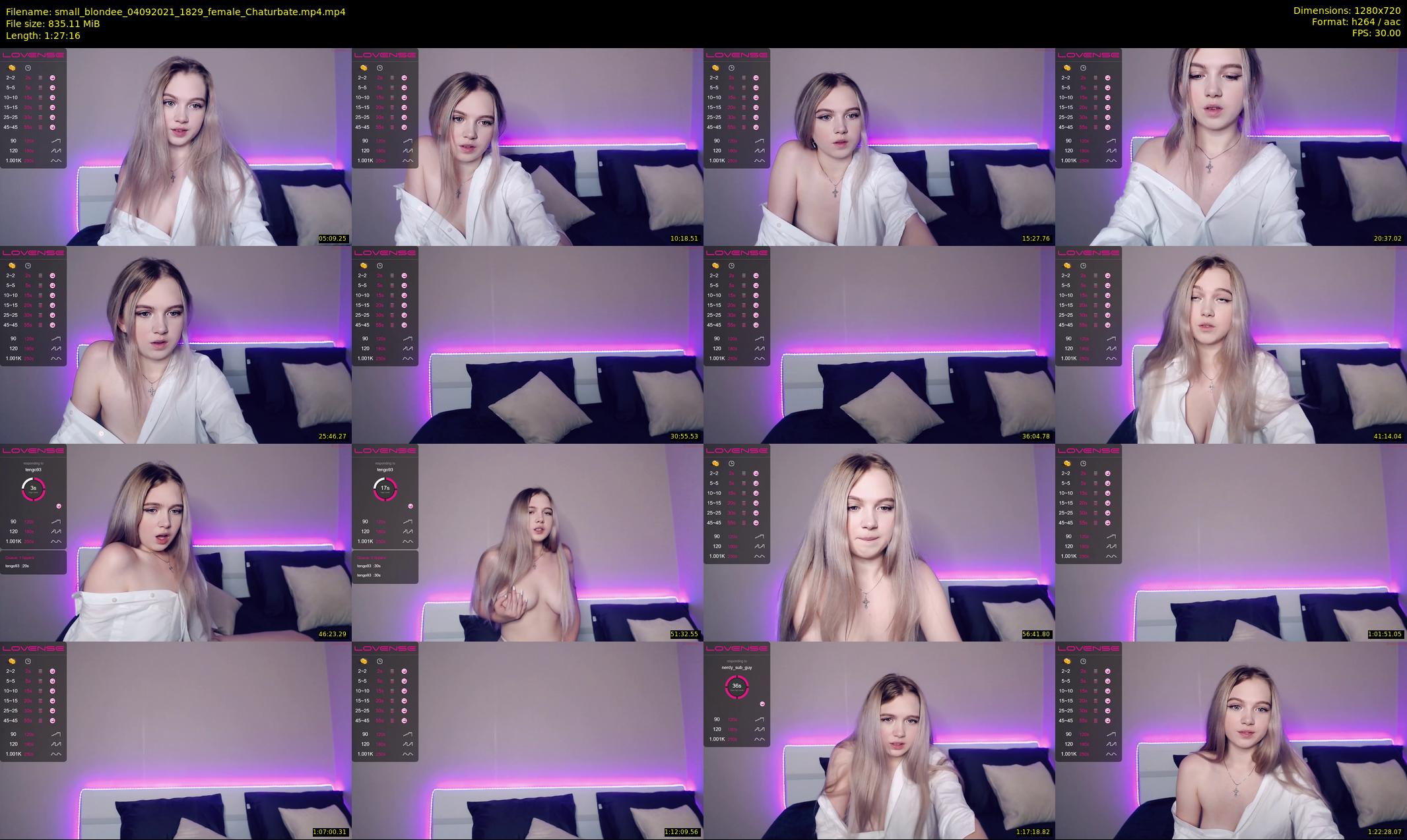 small_blondee — 88 minute Chaturbate female cam show recording, 720p, Sep 4, 2021