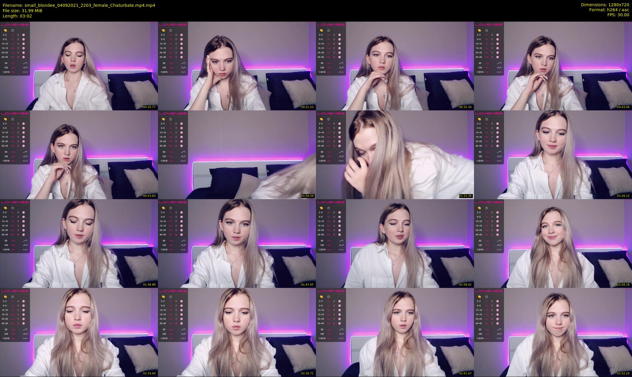 small_blondee — 4 minute Chaturbate female cam show recording, 720p, Sep 4, 2021