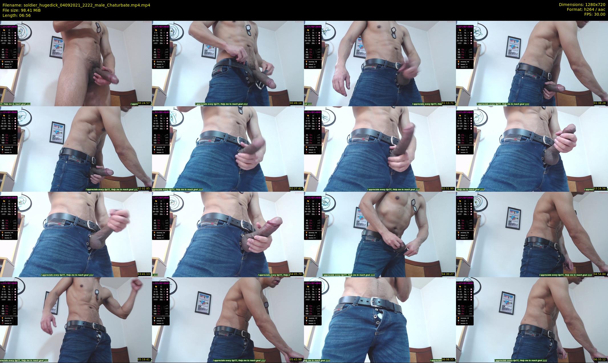soldier_hugedick — 7 minute Chaturbate male cam show recording, 720p, Sep 4, 2021