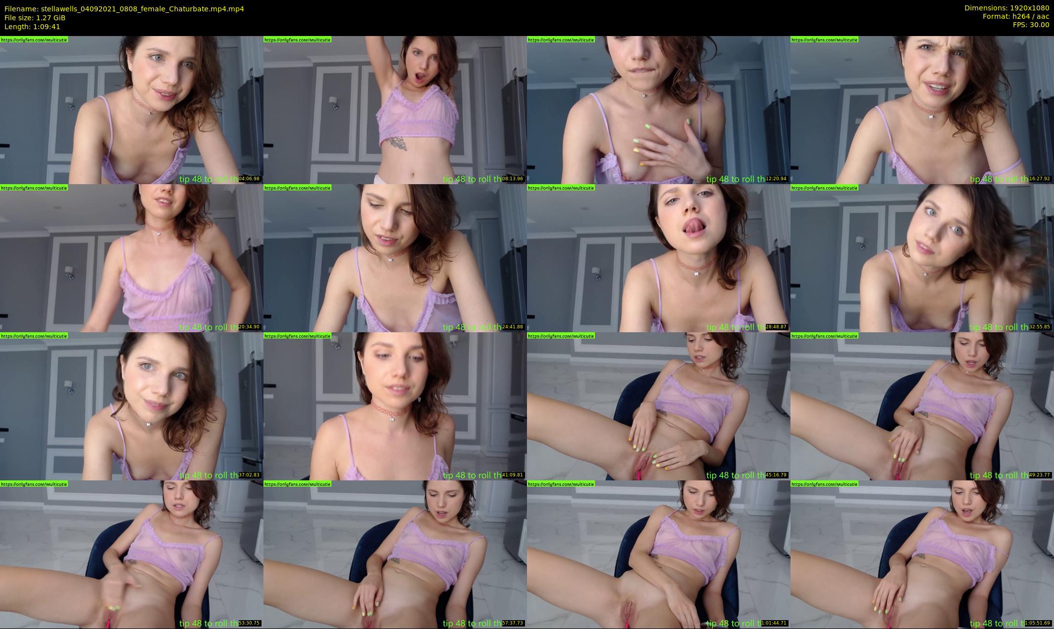 stellawells — 70 minute Chaturbate female cam show recording, 1080p, Sep 4, 2021