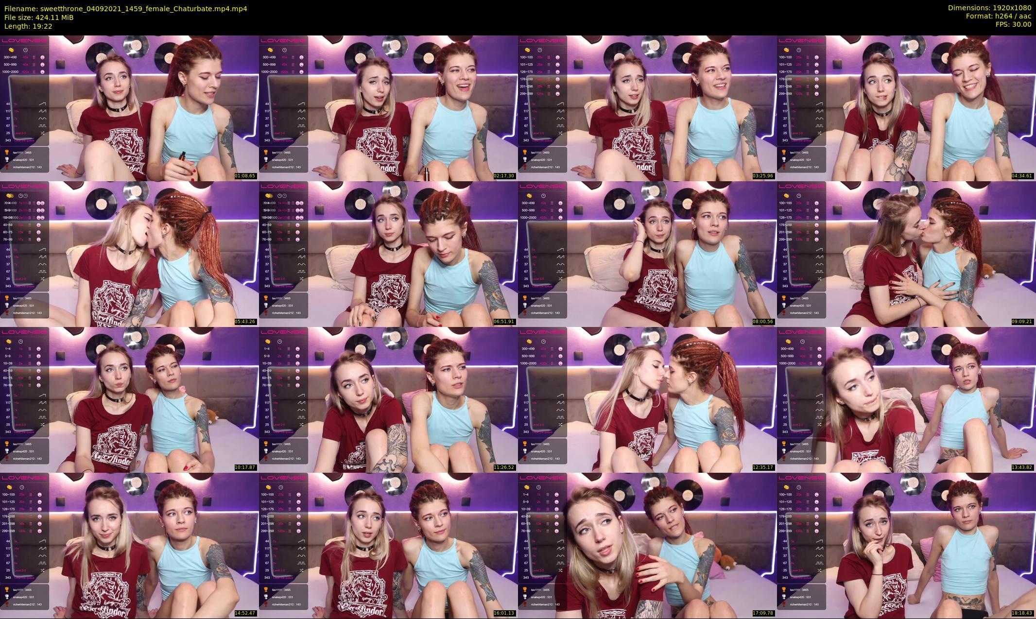 sweetthrone — 20 minute Chaturbate couple cam show recording, 1080p, Sep 4, 2021