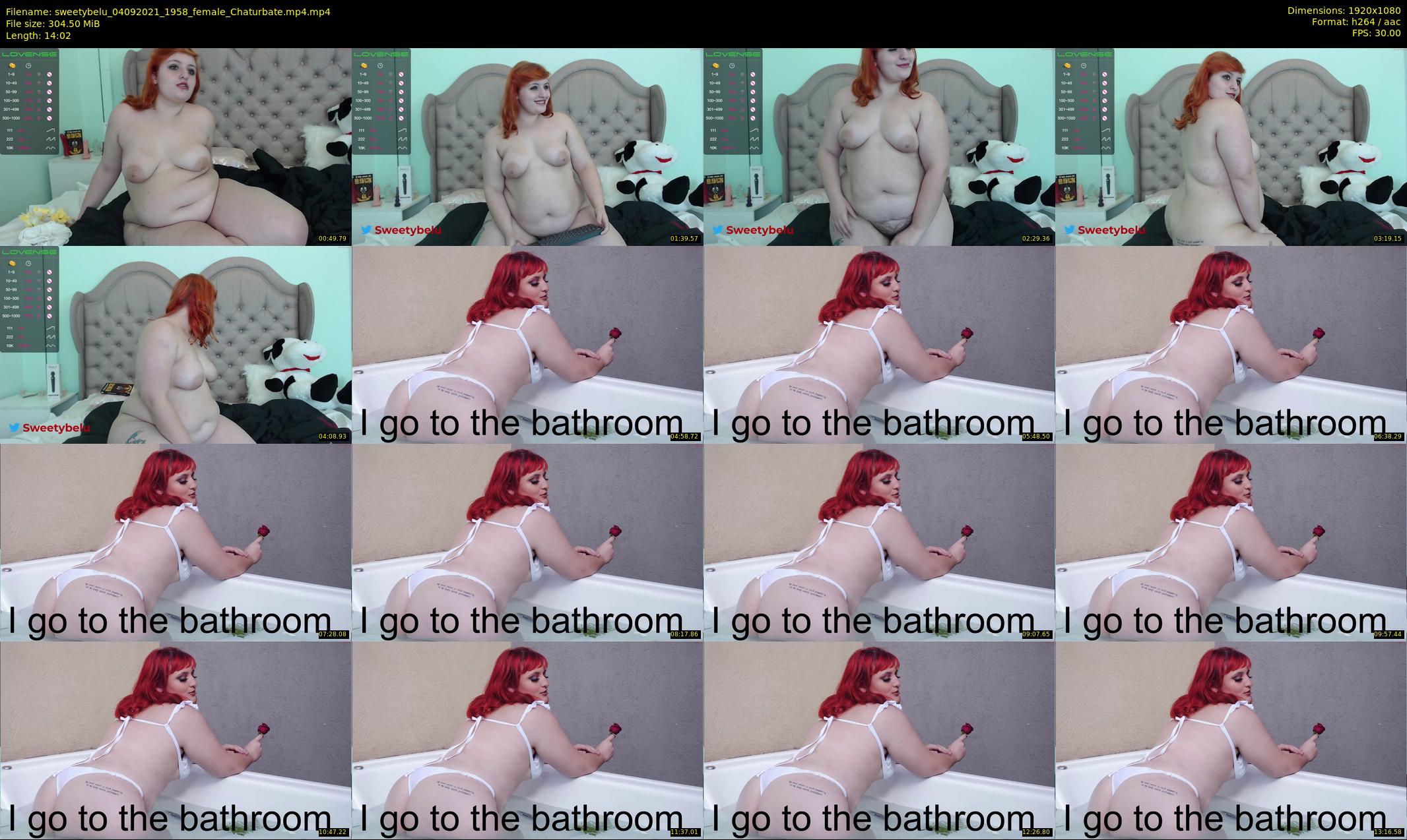 sweetybelu — 15 minute Chaturbate female cam show recording, 1080p, Sep 4, 2021