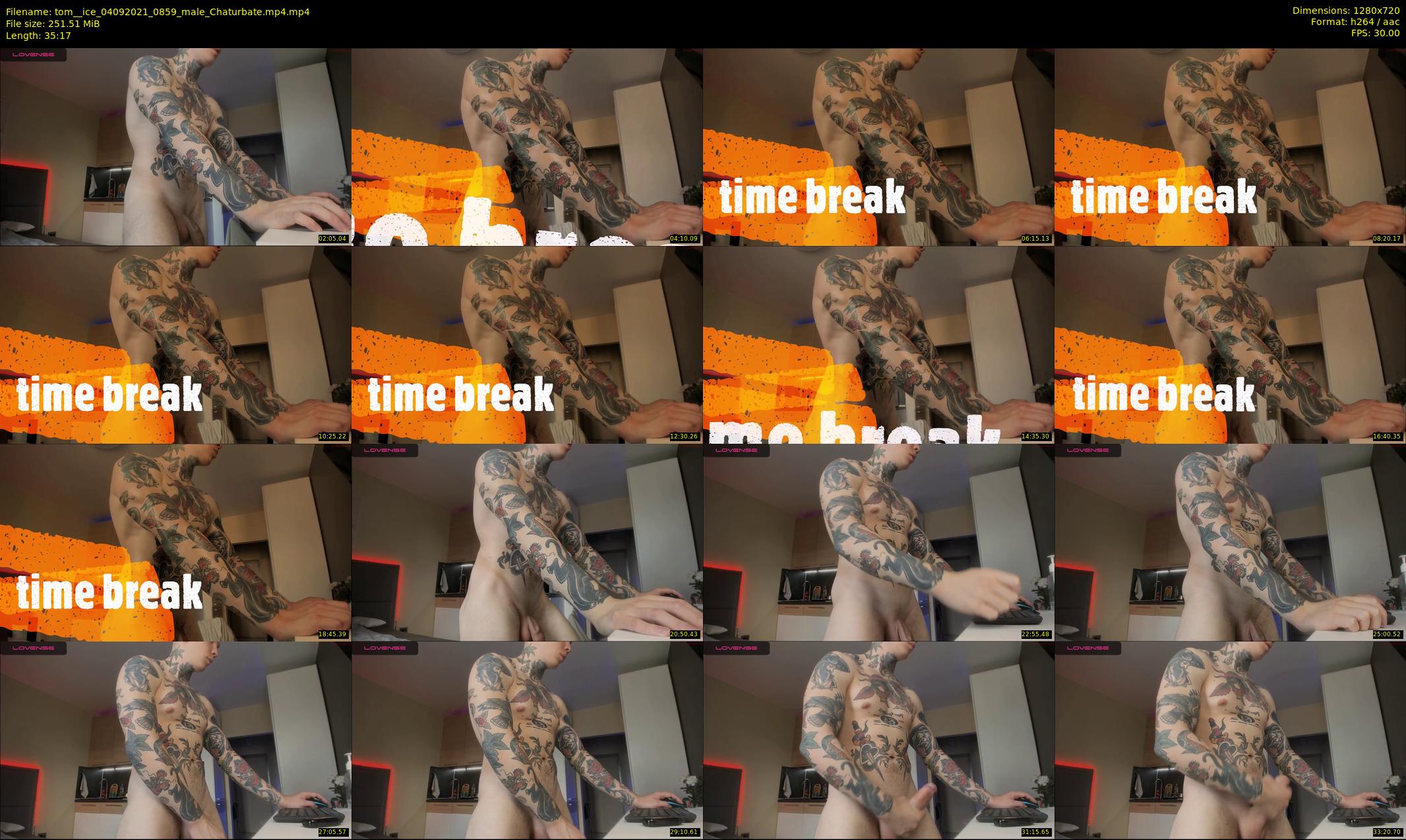 tom__ice — 36 minute Chaturbate male cam show recording, 720p, Sep 4, 2021