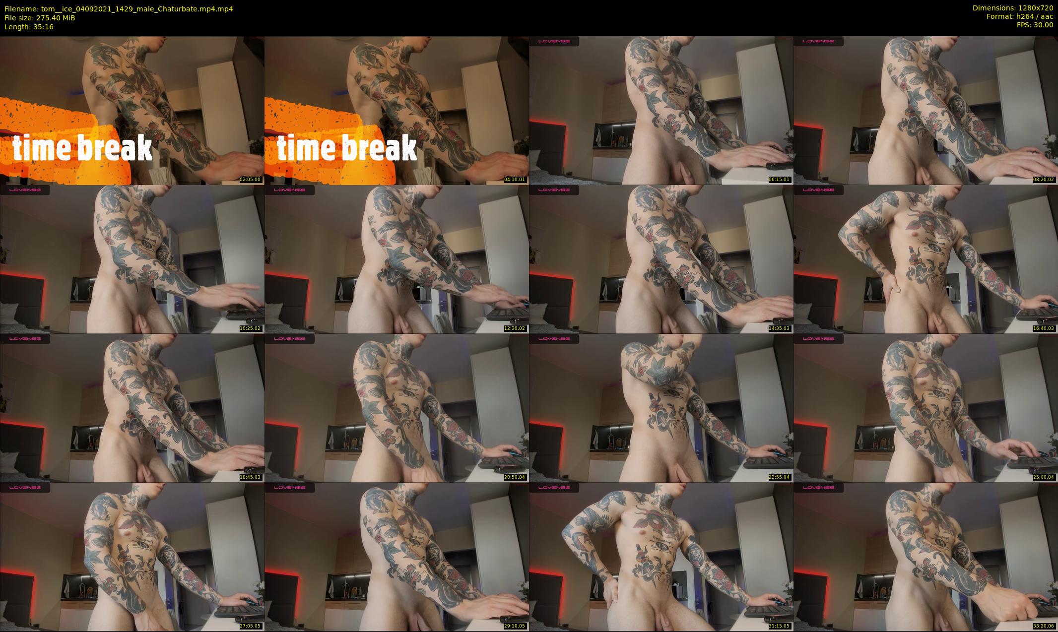 tom__ice — 36 minute Chaturbate male cam show recording, 720p, Sep 4, 2021