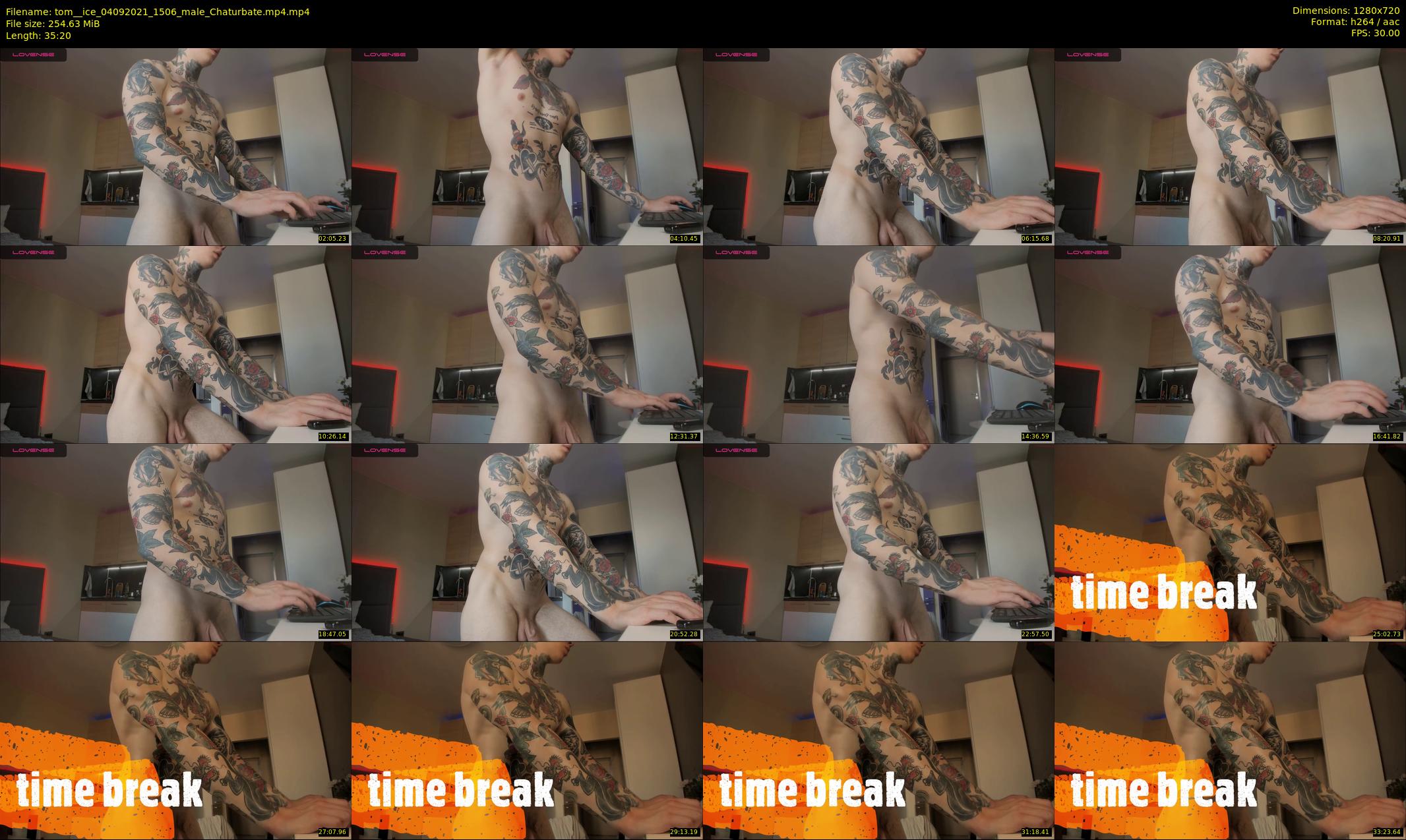 tom__ice — 36 minute Chaturbate male cam show recording, 720p, Sep 4, 2021