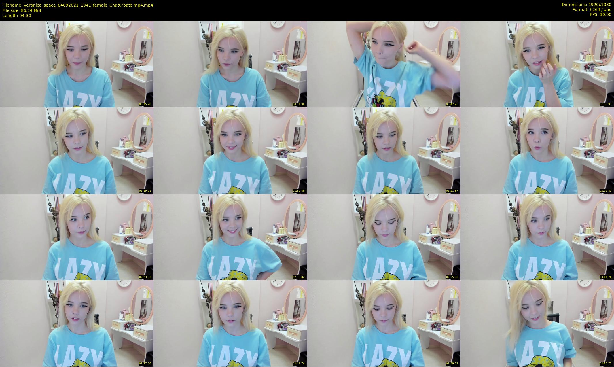 veronica_space — 5 minute Chaturbate female cam show recording, 1080p, Sep 4, 2021