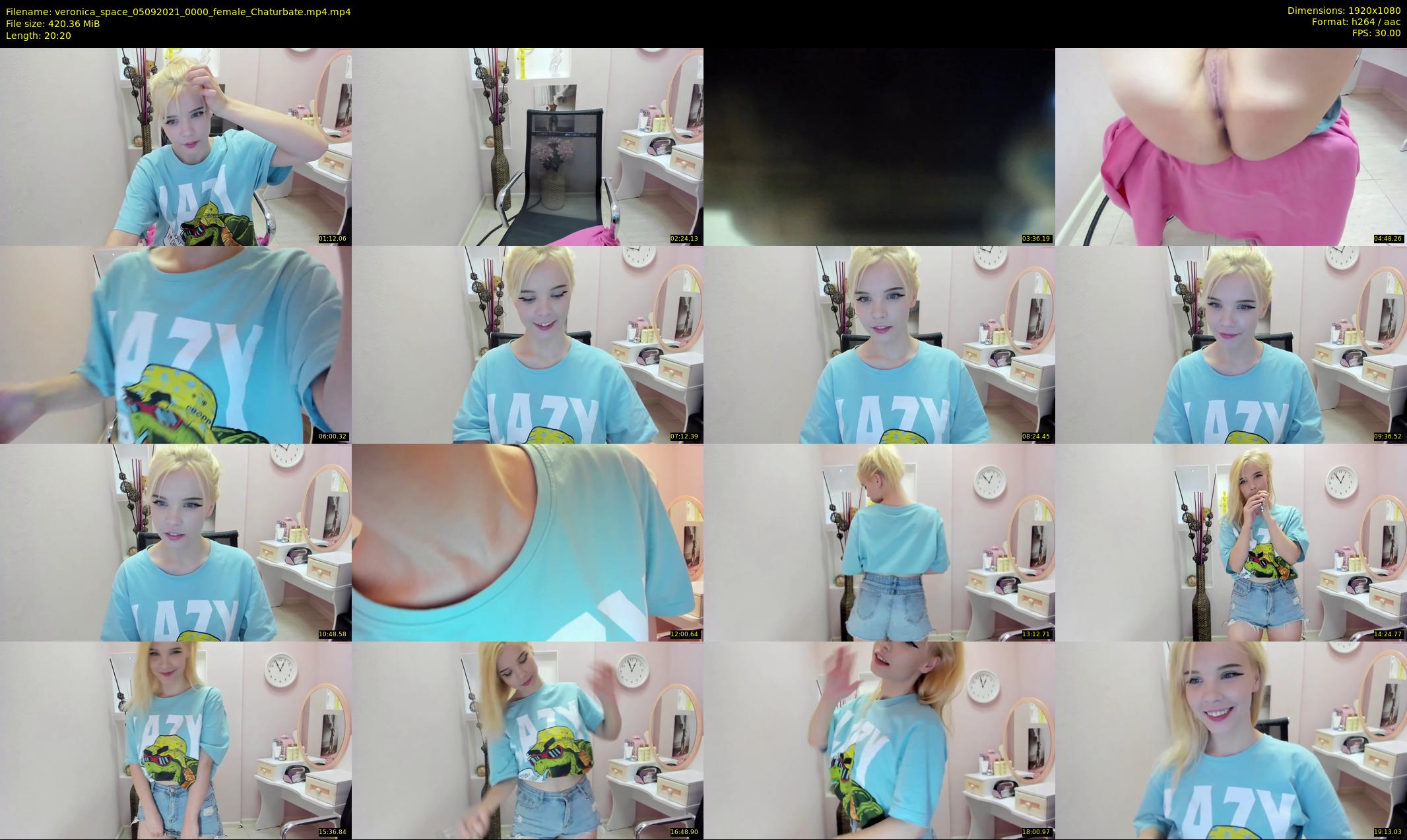 veronica_space — 21 minute Chaturbate female cam show recording, 1080p, Sep 5, 2021