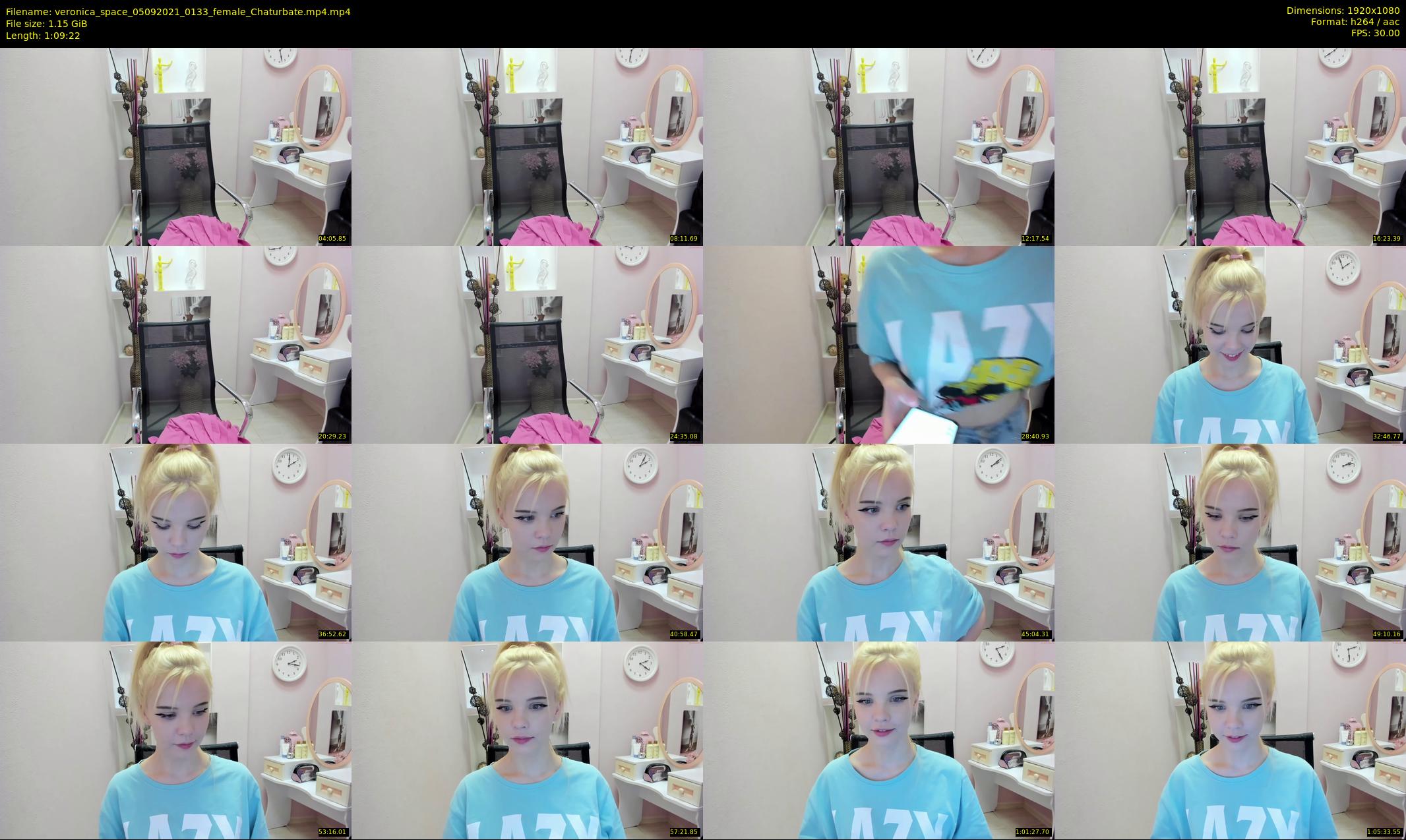veronica_space — 70 minute Chaturbate female cam show recording, 1080p, Sep 5, 2021