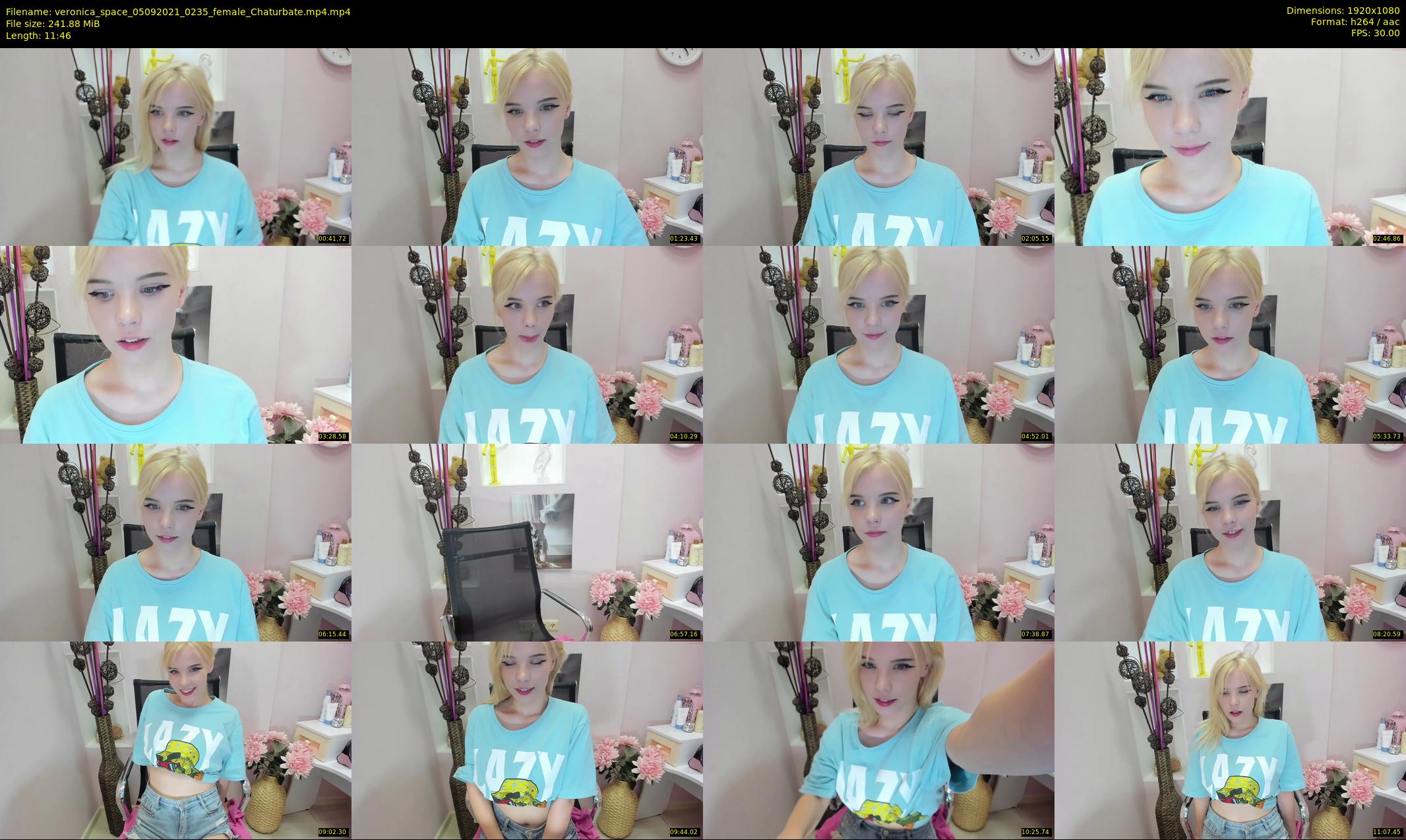 veronica_space — 12 minute Chaturbate female cam show recording, 1080p, Sep 5, 2021