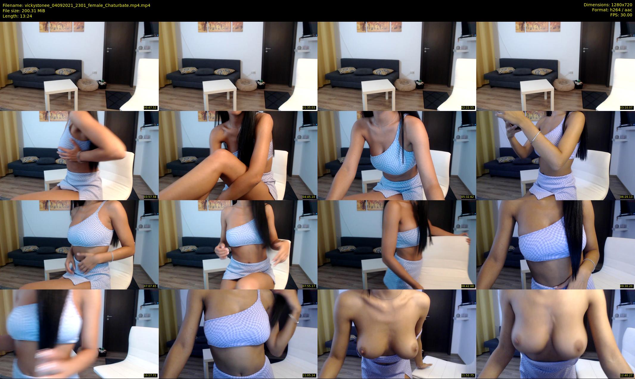 vickystonee — 14 minute Chaturbate female cam show recording, 720p, Sep 4, 2021