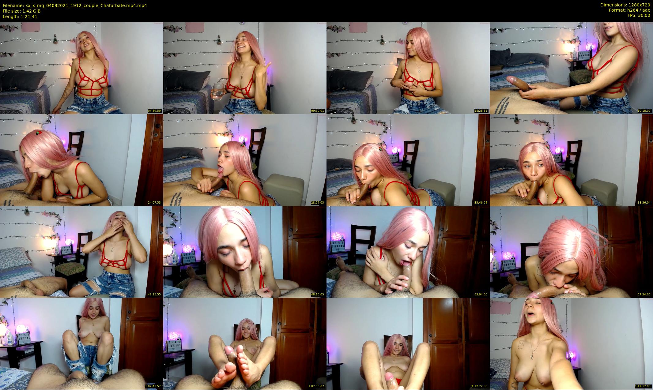 xx_x_mg — 82 minute Chaturbate couple cam show recording, 720p, Sep 4, 2021