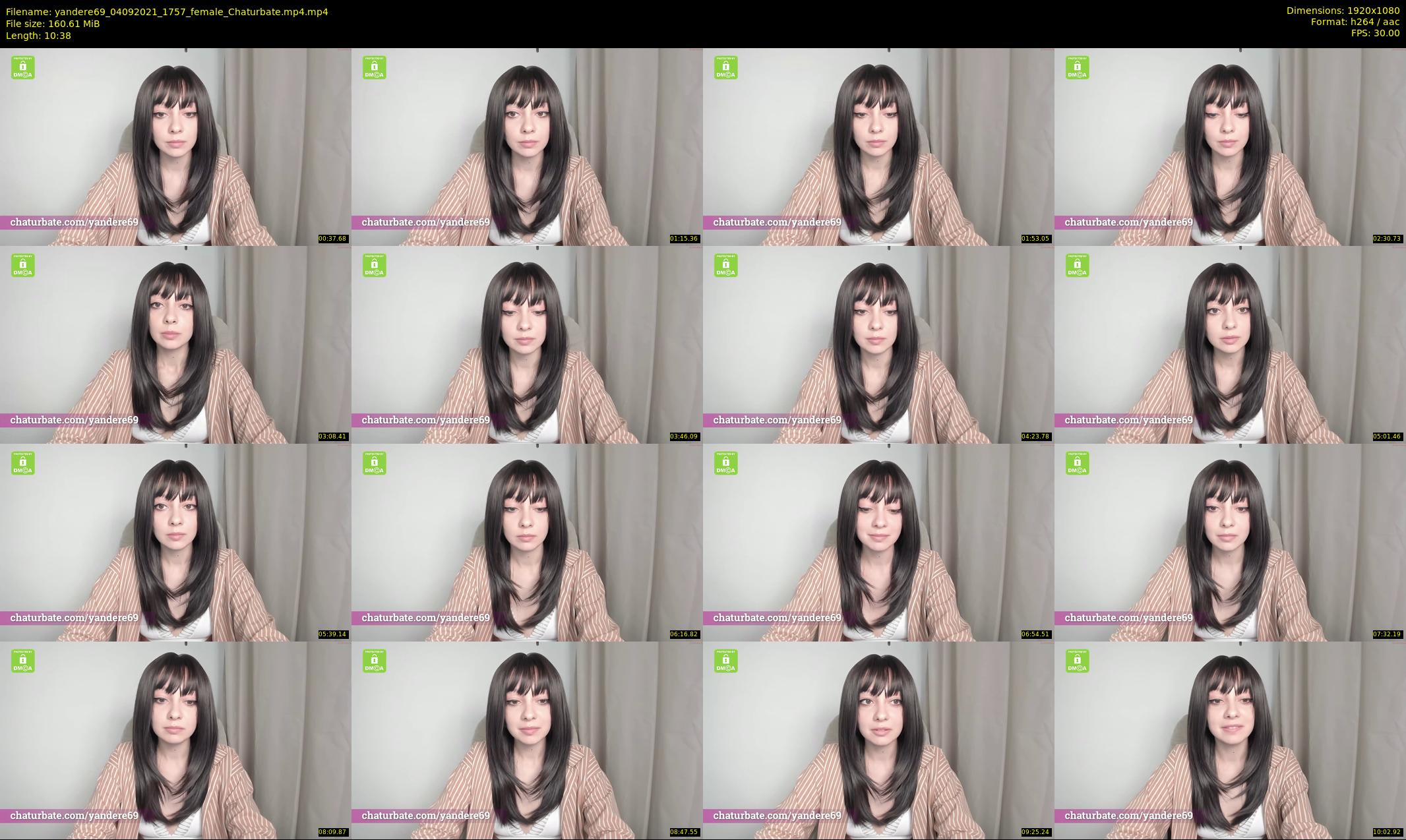 yandere69 — 11 minute Chaturbate female cam show recording, 1080p, Sep 4, 2021