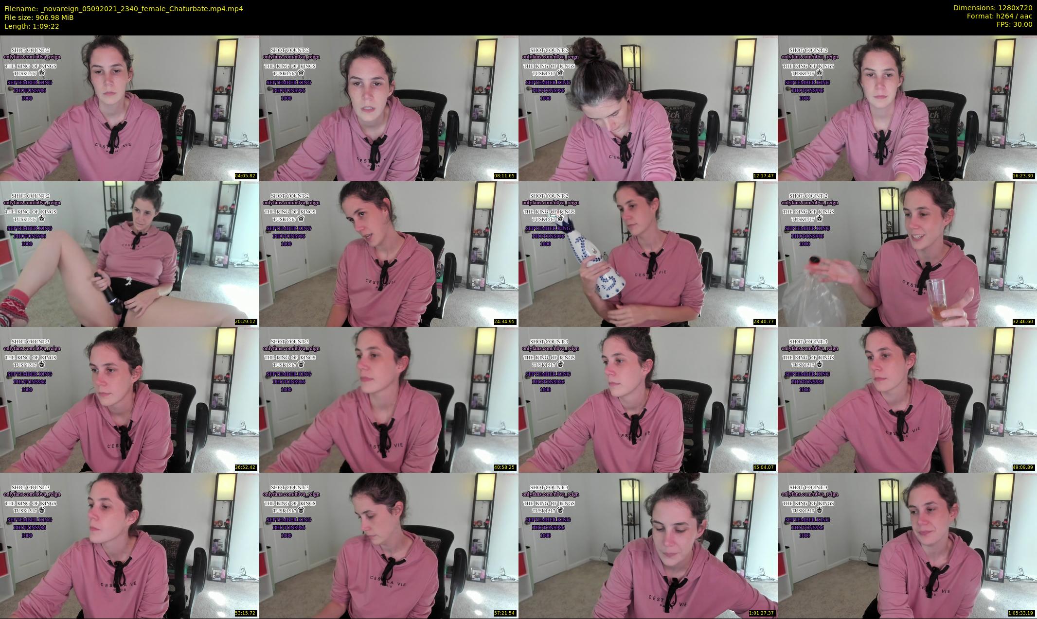 _novareign — 70 minute Chaturbate female cam show recording, 720p, Sep 5, 2021