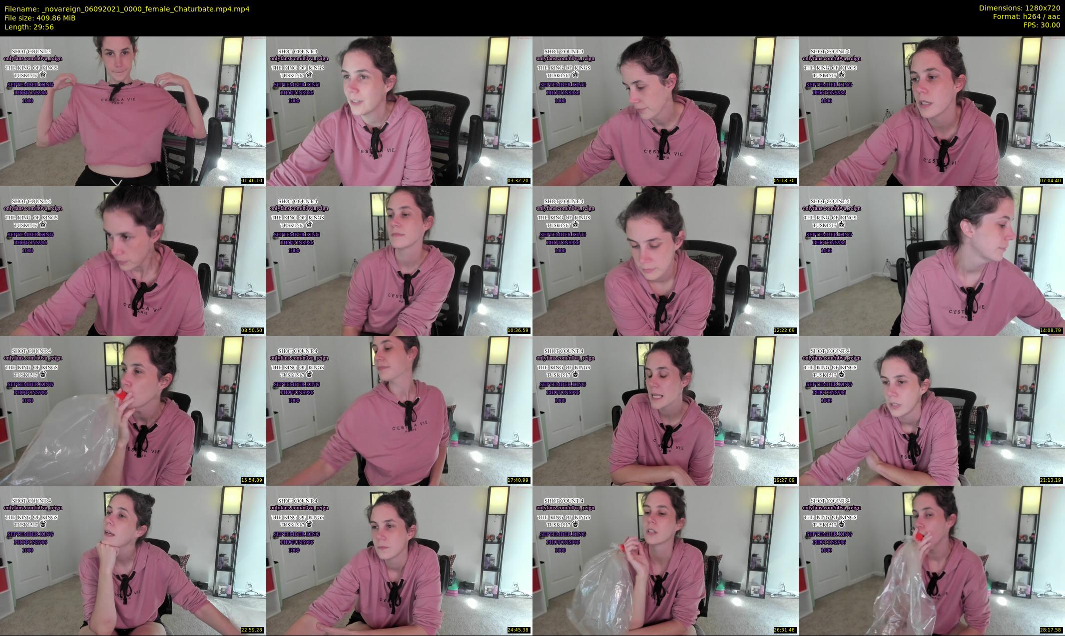 _novareign — 30 minute Chaturbate female cam show recording, 720p, Sep 6, 2021