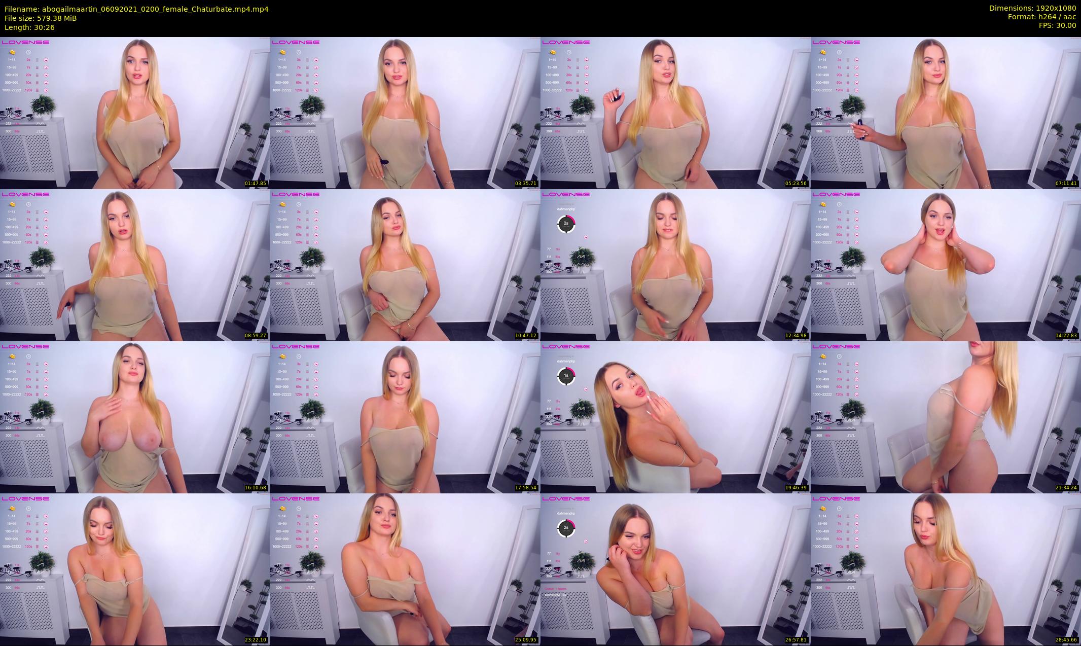 abogailmaartin — 31 minute Chaturbate female cam show recording, 1080p, Sep 6, 2021