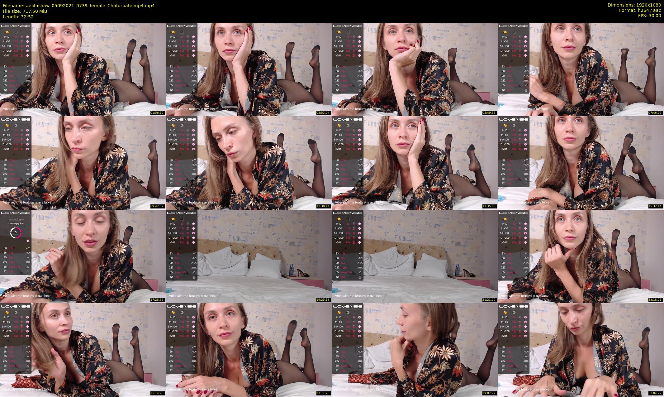 aelitashaw — 33 minute Chaturbate female cam show recording, 1080p, Sep 5, 2021