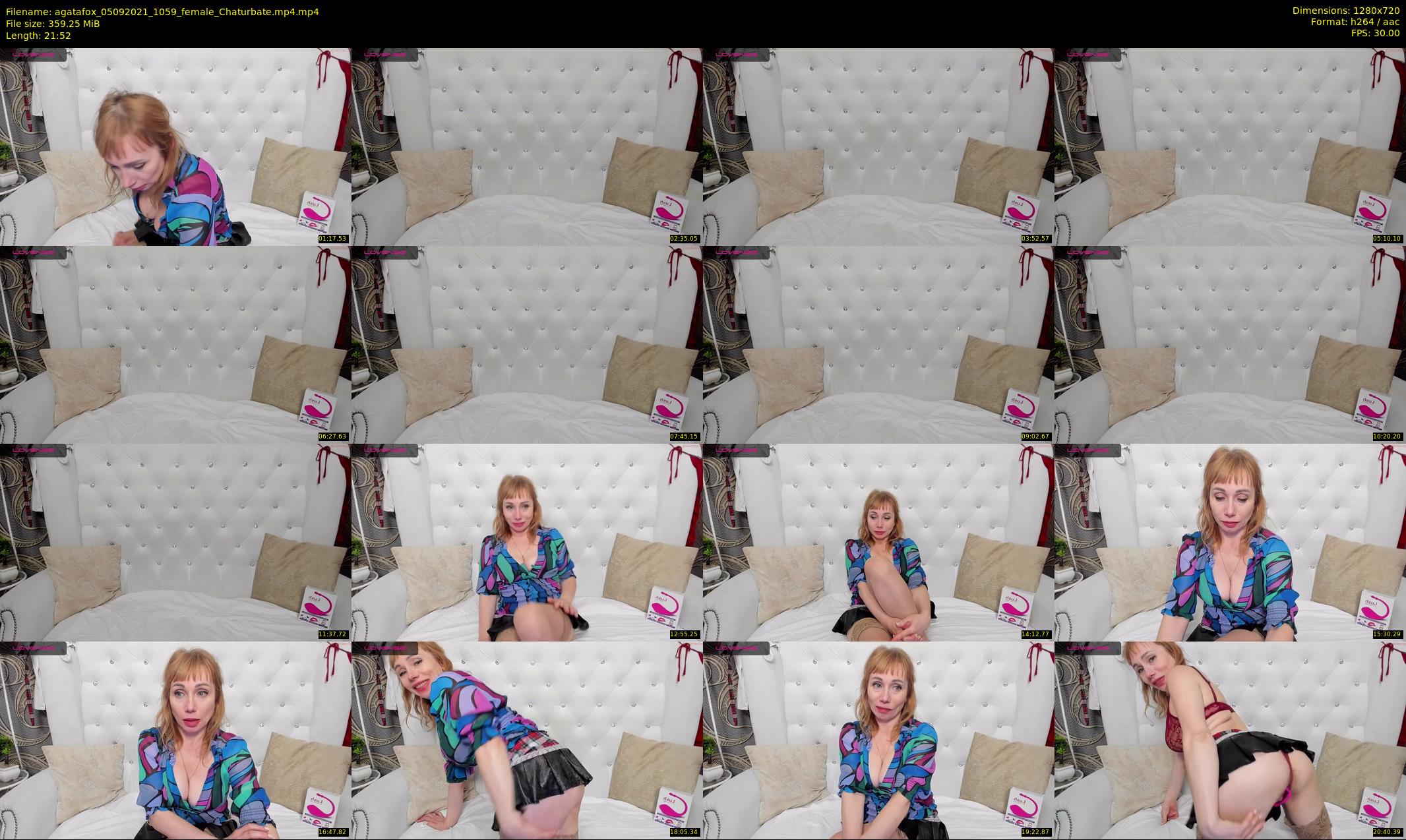 agatafox — 22 minute Chaturbate female cam show recording, 720p, Sep 5, 2021