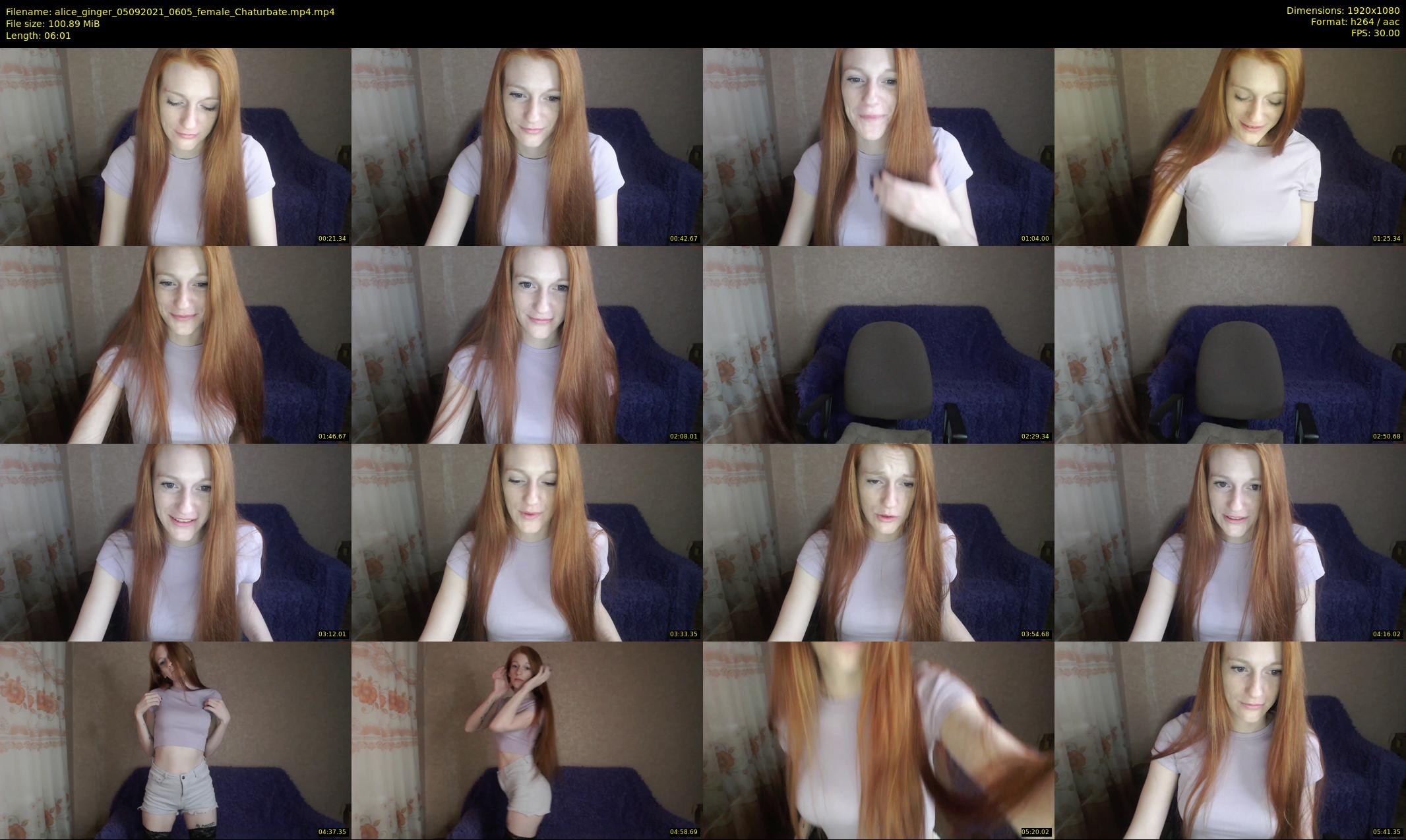 alice_ginger — 7 minute Chaturbate female cam show recording, 1080p, Sep 5, 2021