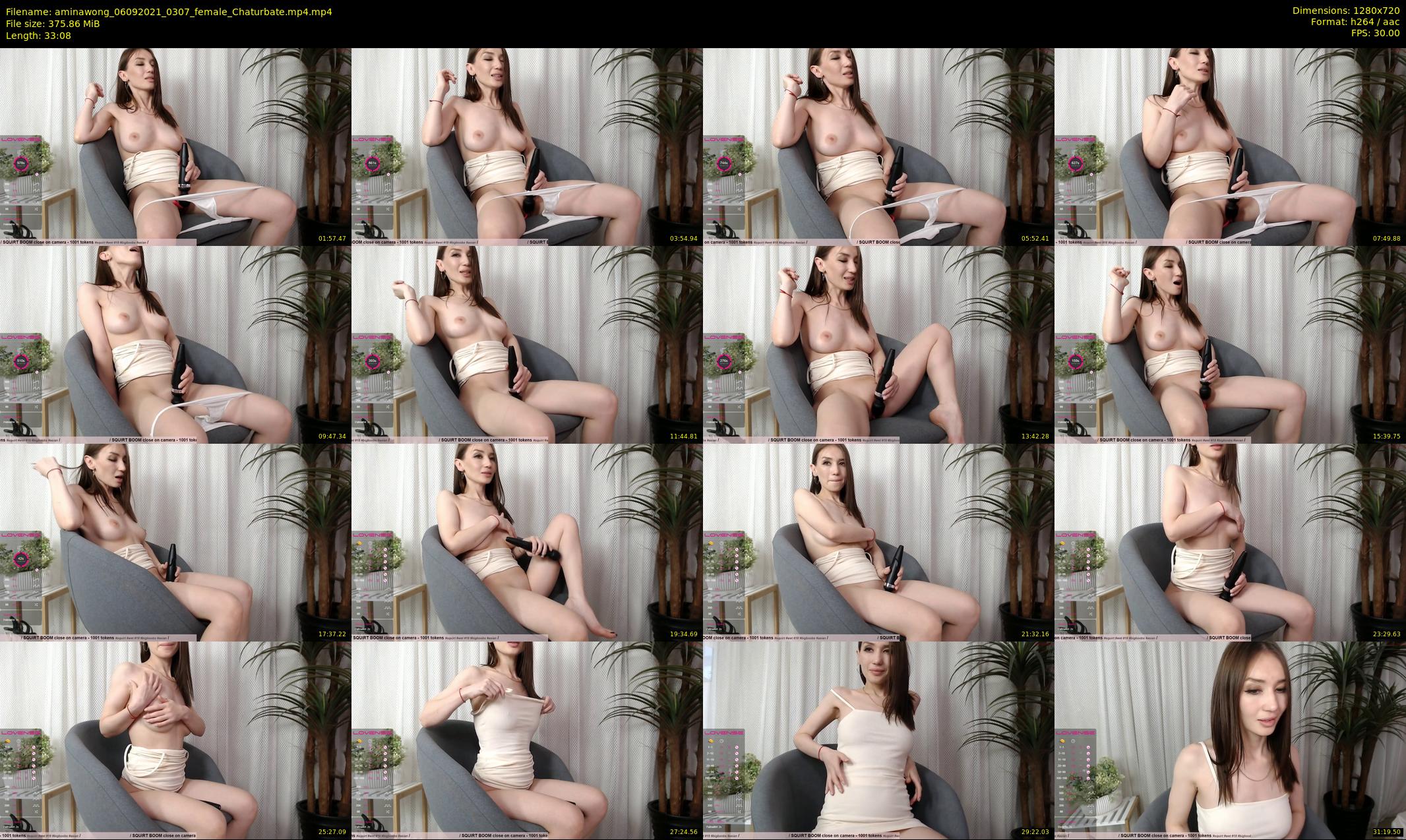 aminawong — 34 minute Chaturbate female cam show recording, 720p, Sep 6, 2021