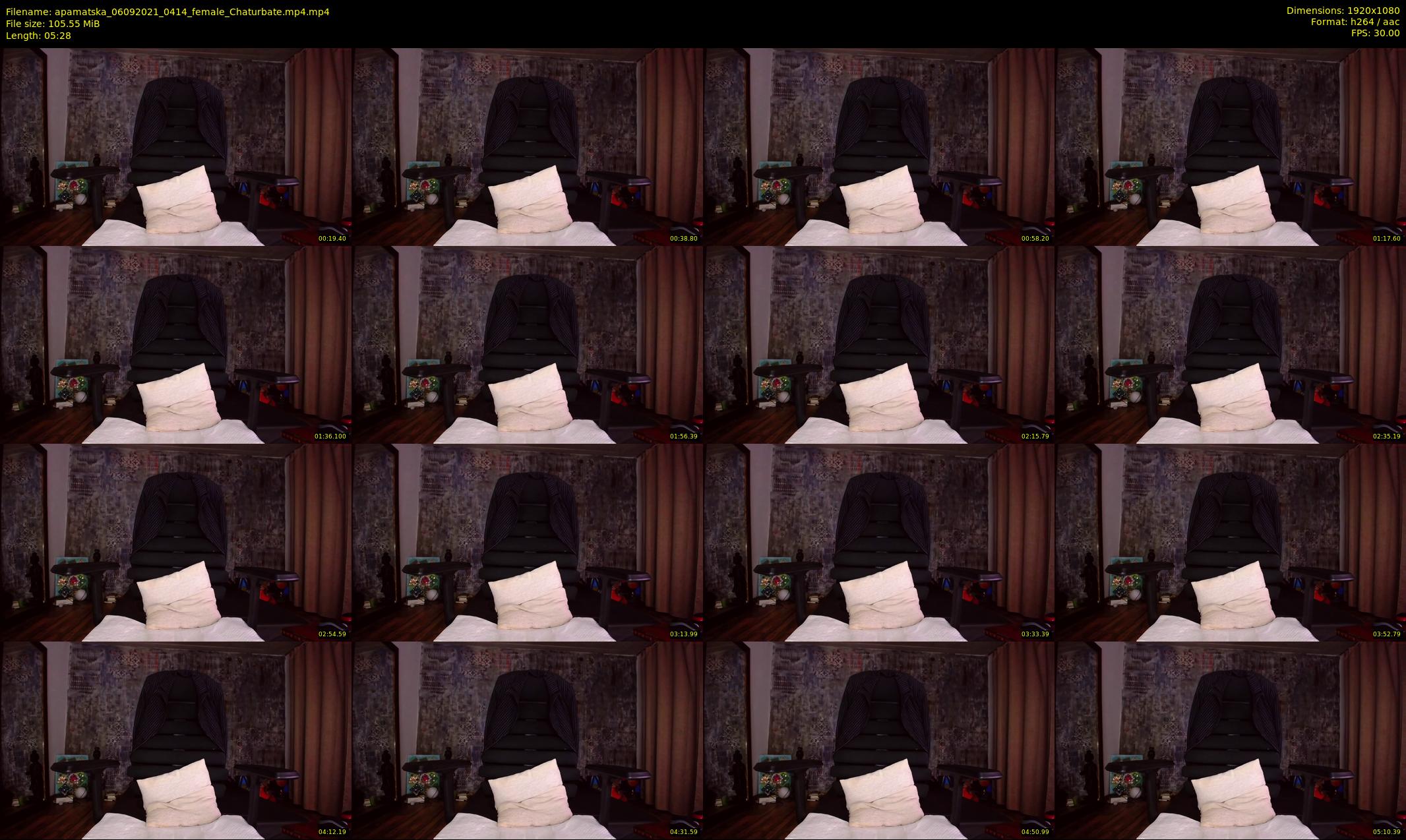 apamatska — 6 minute Chaturbate female cam show recording, 1080p, Sep 6, 2021