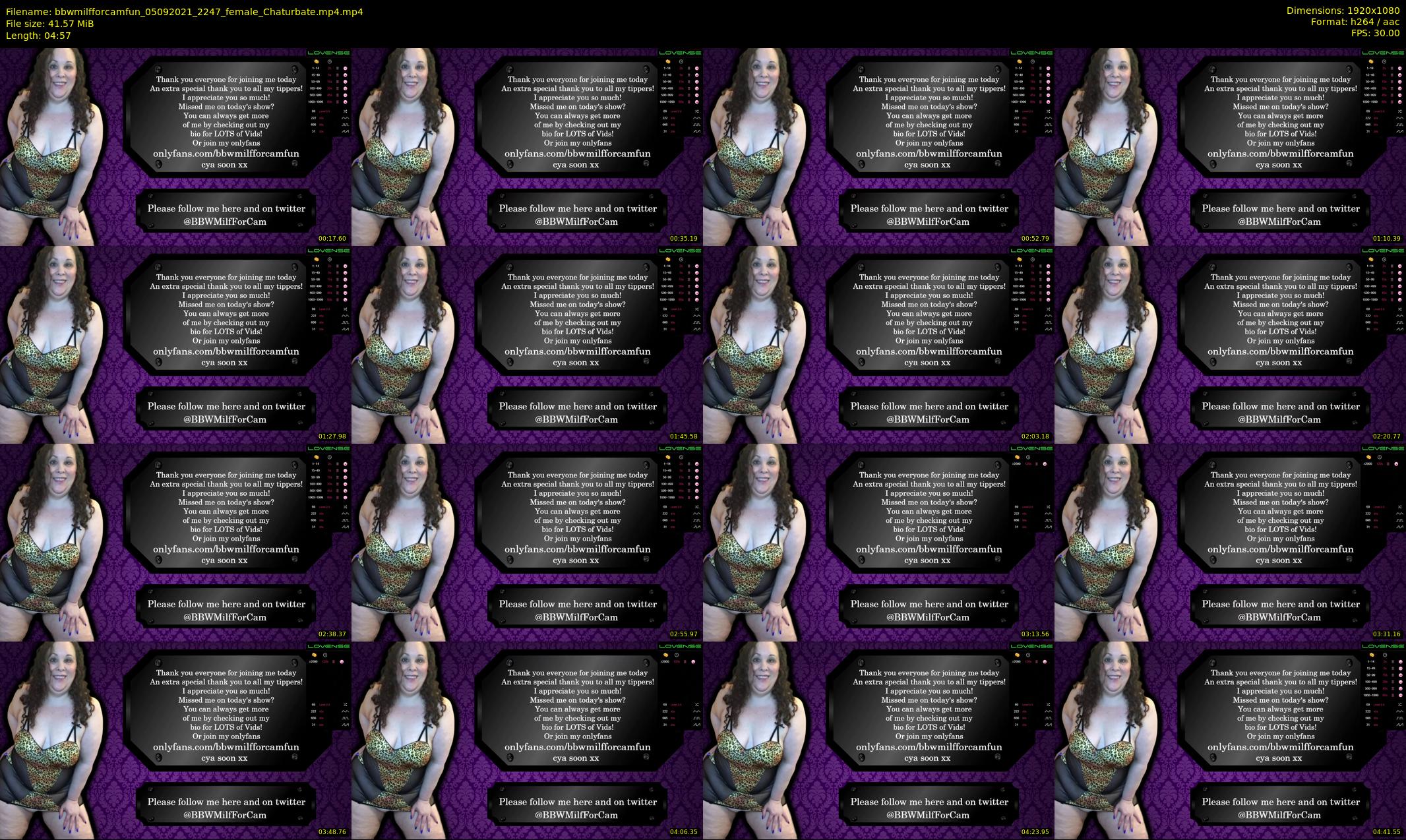 bbwmilfforcamfun — 5 minute Chaturbate female cam show recording, 1080p, Sep 5, 2021