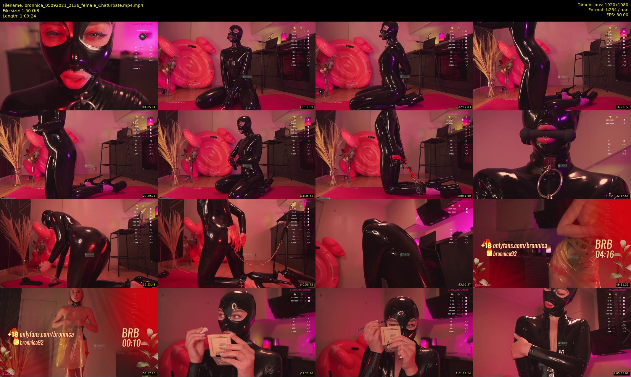 bronnica — 70 minute Chaturbate female cam show recording, 1080p, Sep 5, 2021
