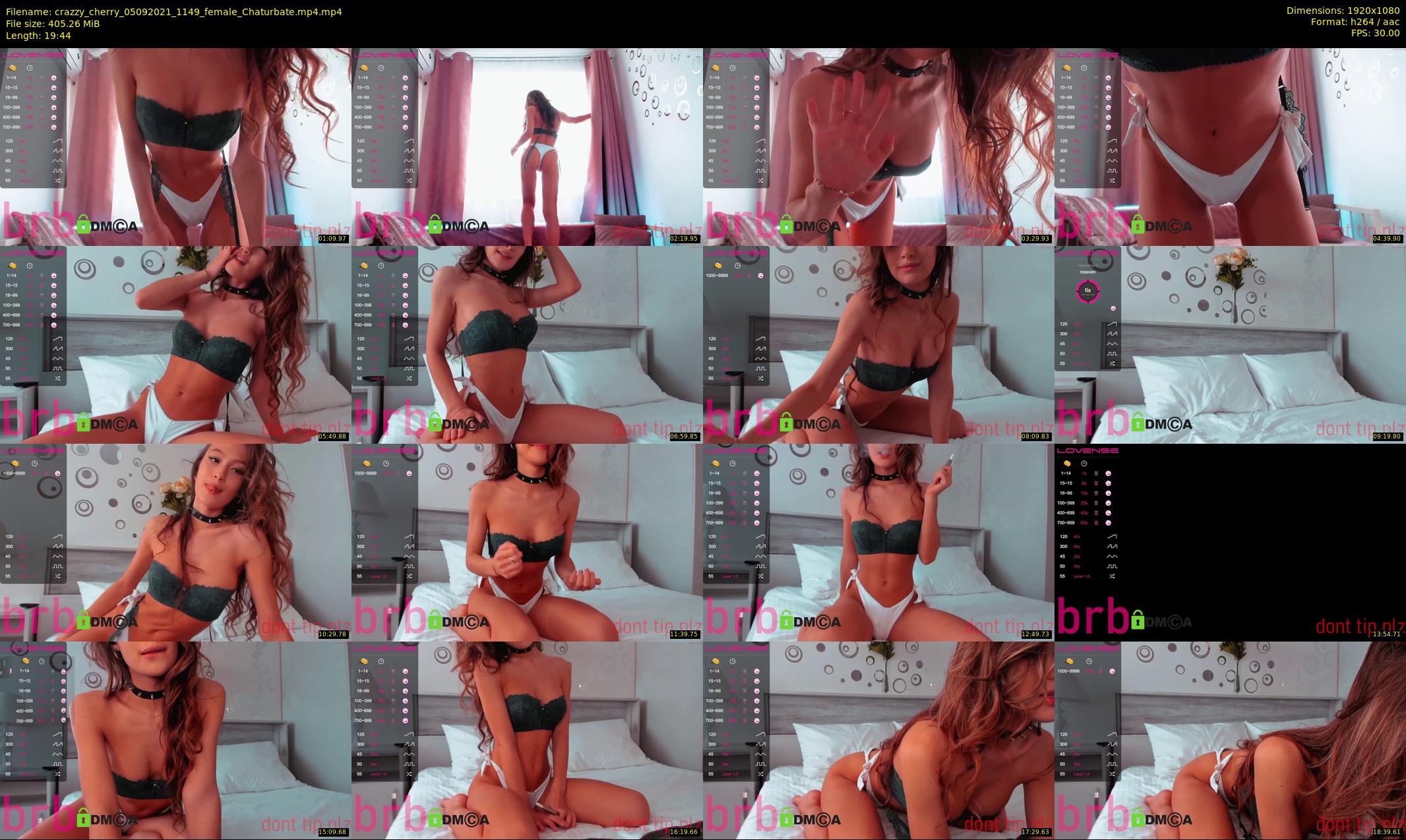 crazzy_cherry — 20 minute Chaturbate female cam show recording, 1080p, Sep 5, 2021