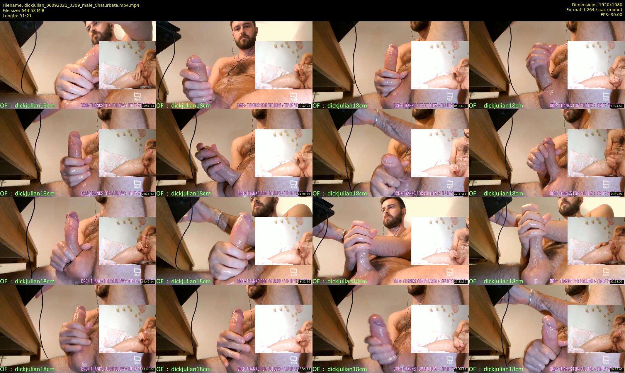 dickjulian — 32 minute Chaturbate male cam show recording, 1080p, Sep 6, 2021