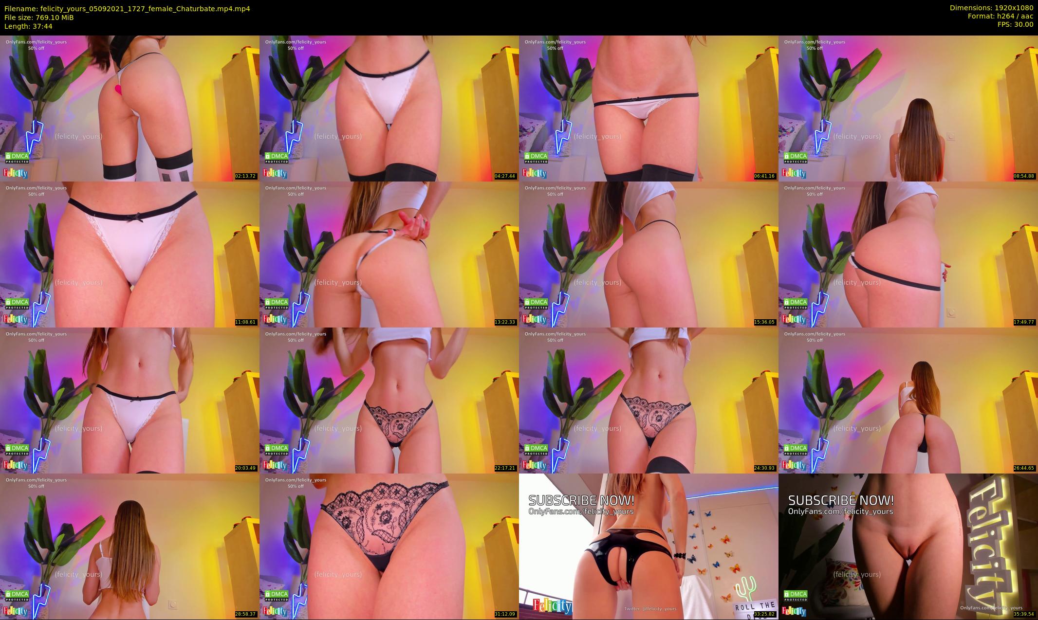 felicity_yours — 38 minute Chaturbate female cam show recording, 1080p, Sep 5, 2021