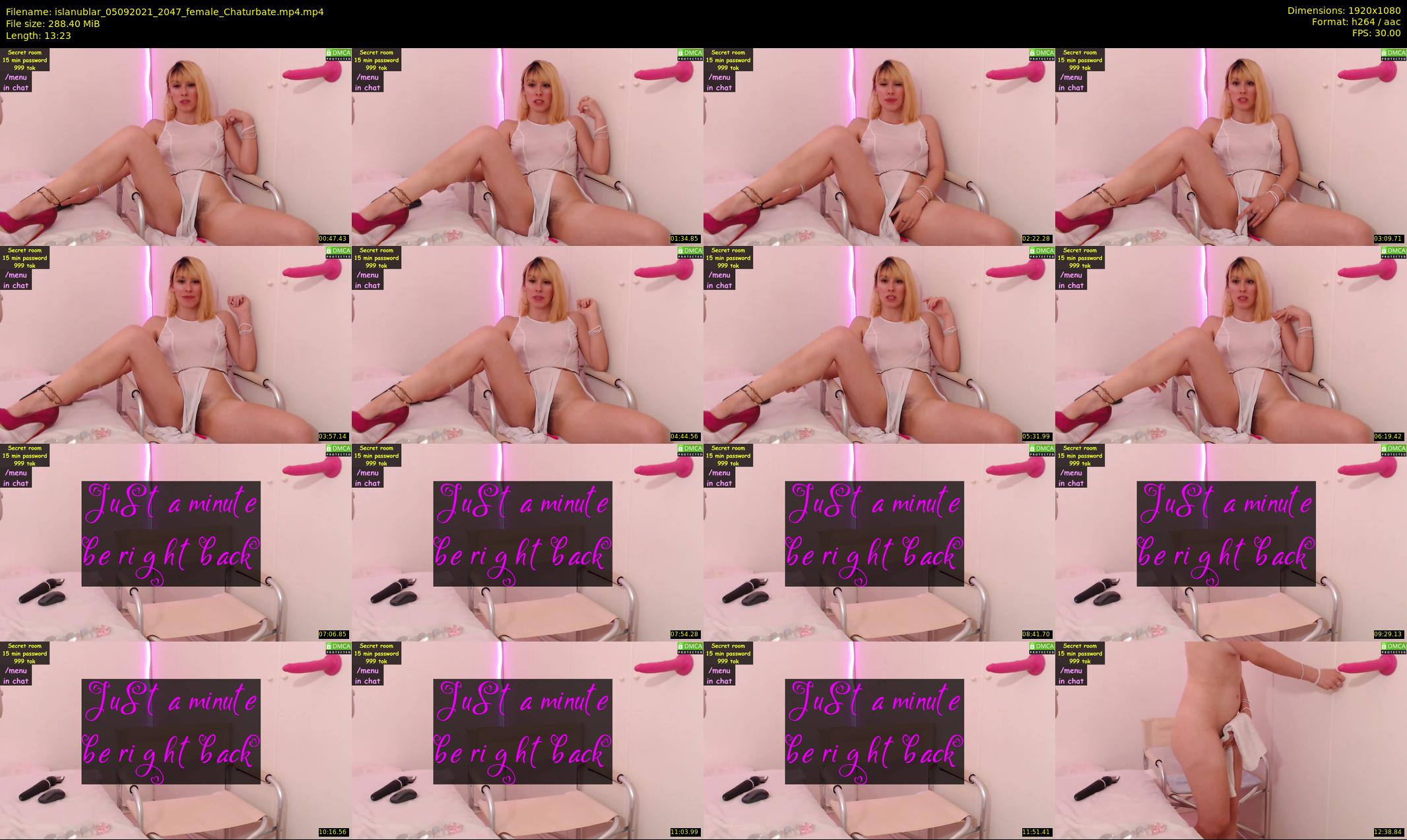 islanublar — 14 minute Chaturbate female cam show recording, 1080p, Sep 5, 2021